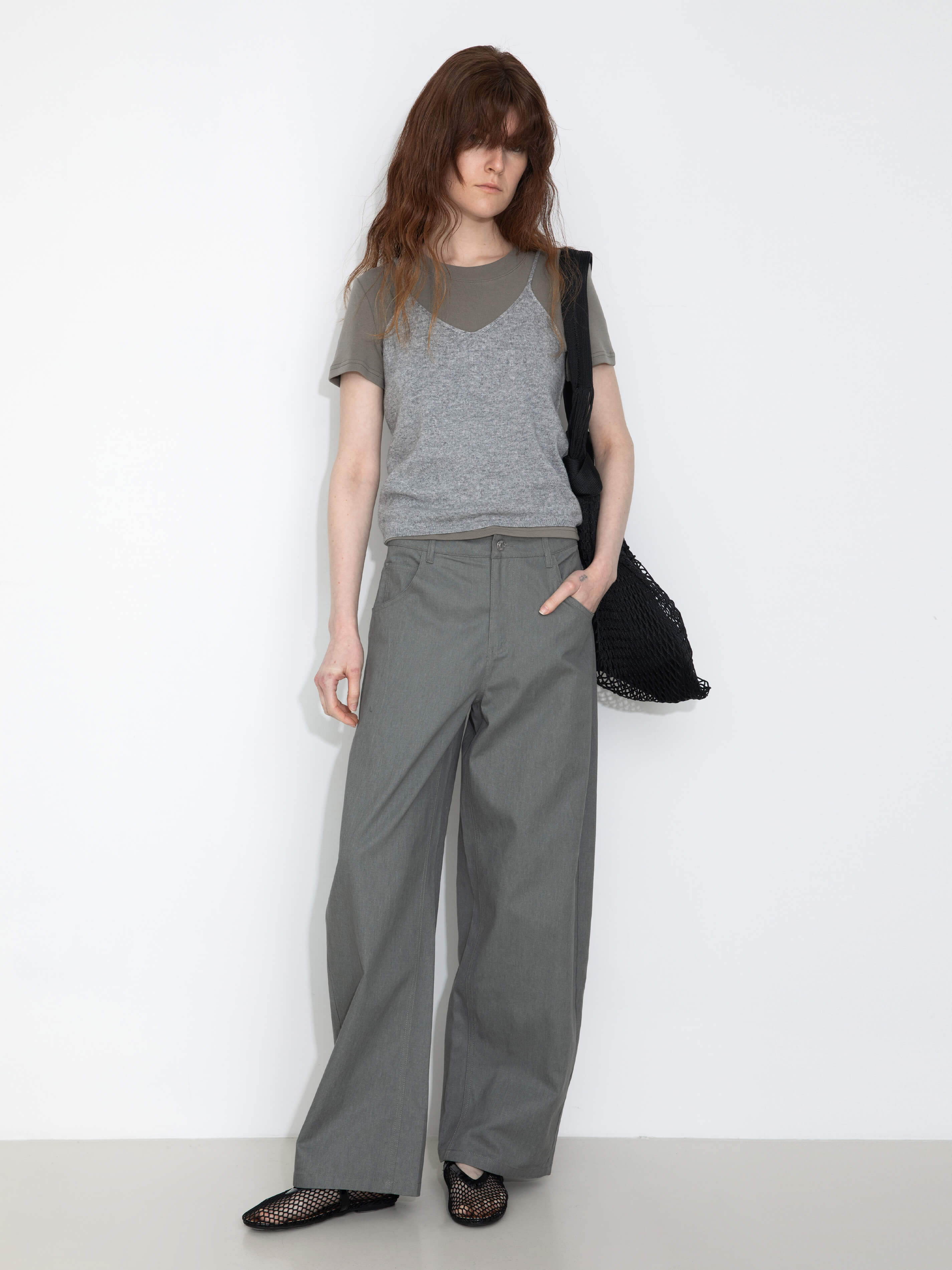 100% Cotton Draped Oversized Wide-Leg Casual Pants - Image 3