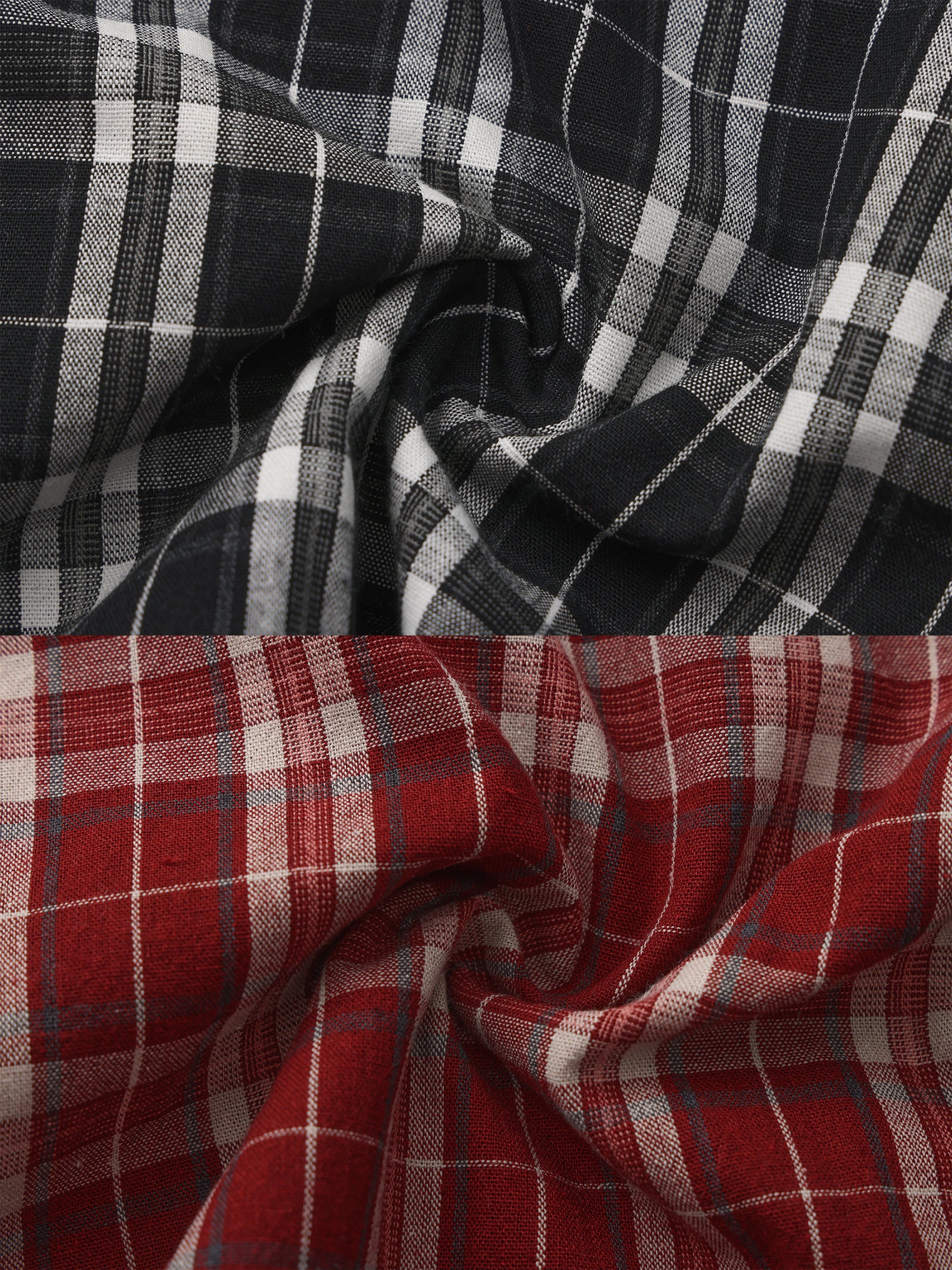 100% Cotton Patchwork Check A-Line Maxi Skirt - Image 19