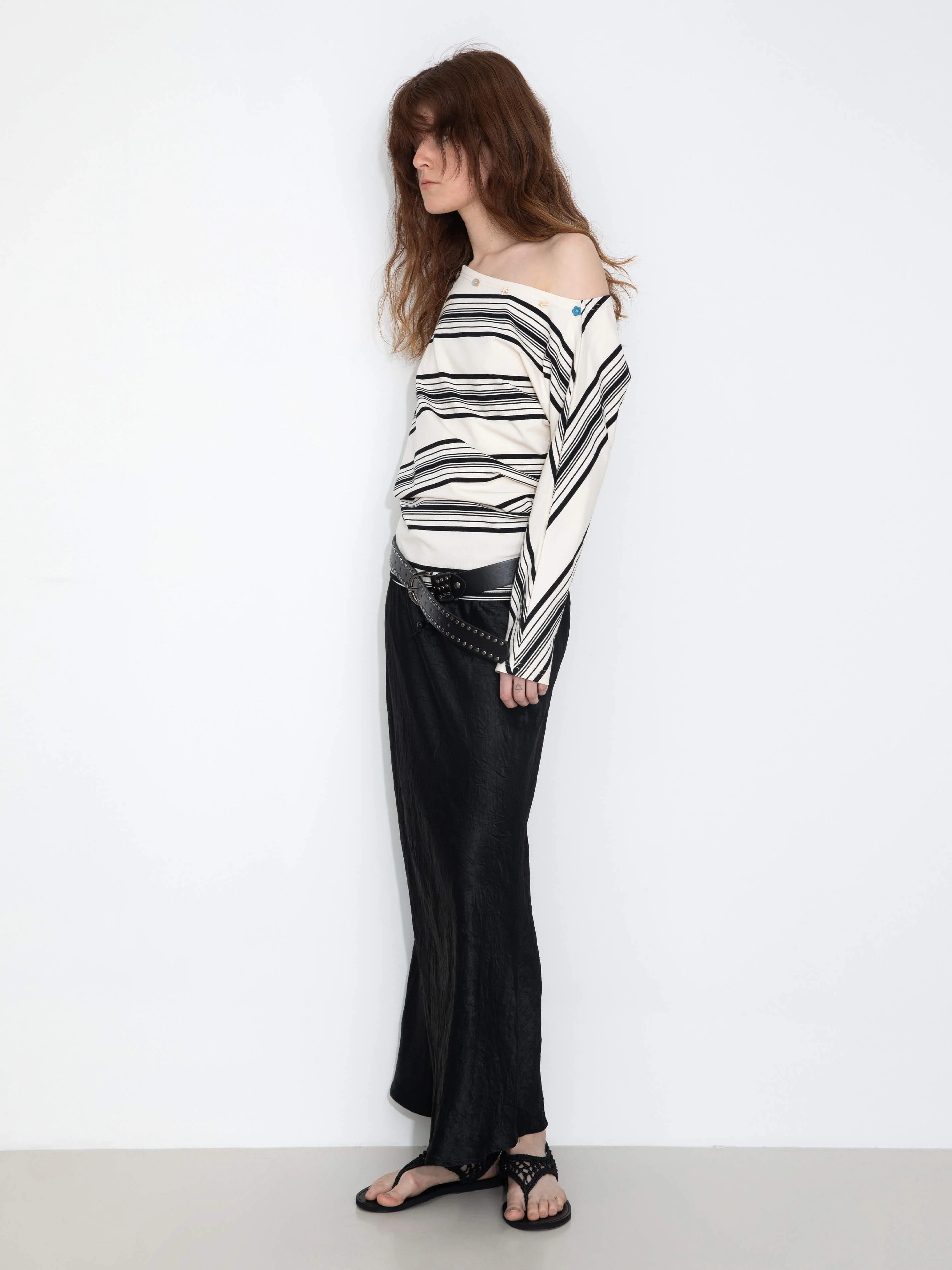 100% Heavyweight Acetate Bias Cut Skirt - Image 10