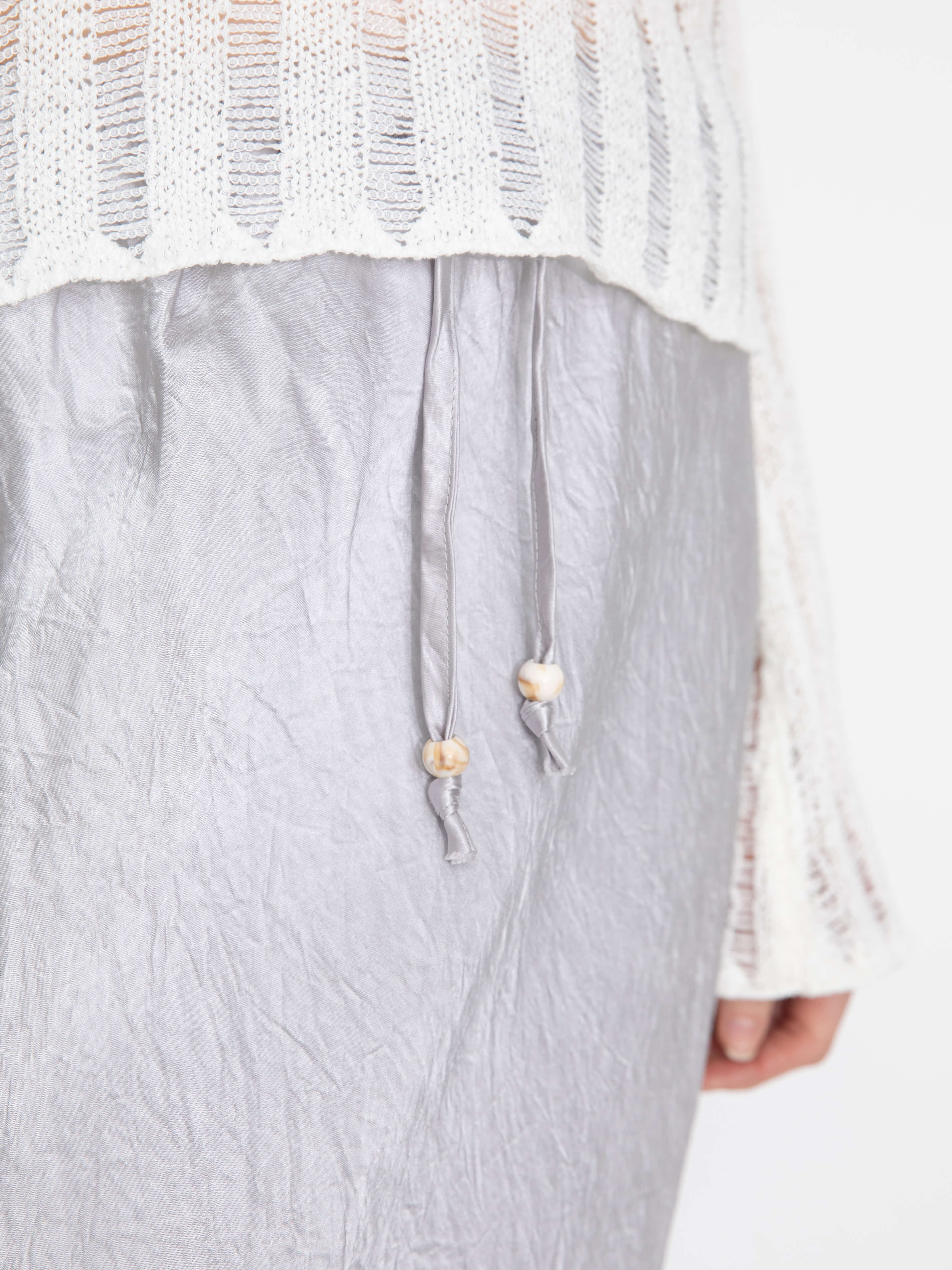 100% Heavyweight Acetate Bias Cut Skirt - Image 5