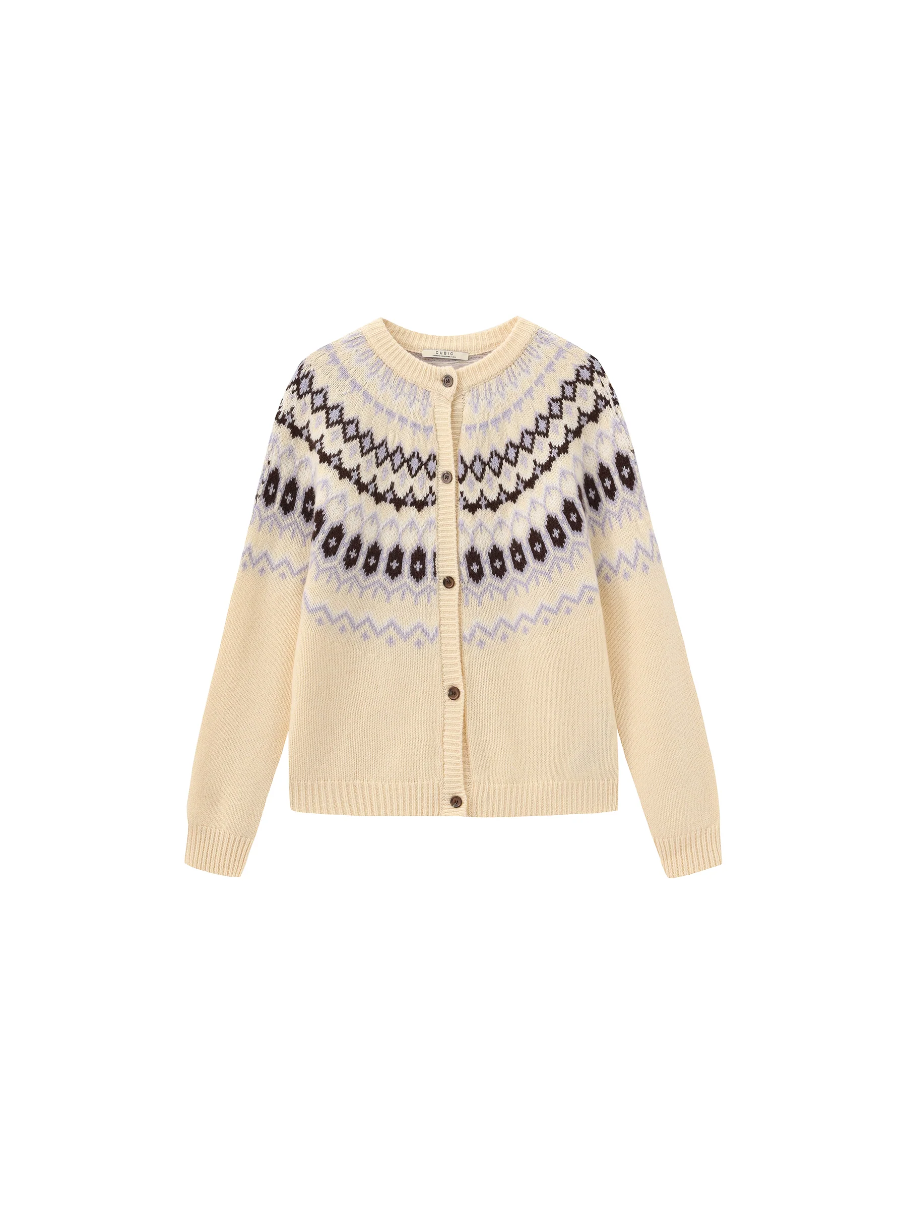 100% Wool Fair Isle Wool Knit Cardigan - Image 13