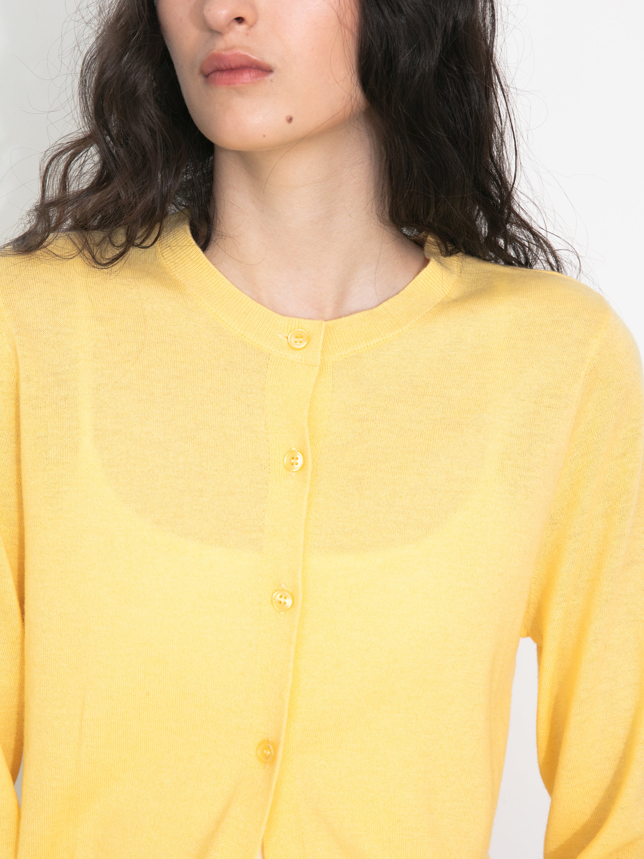 100% Wool Knit Cardigan with Crew Neck - Image 10