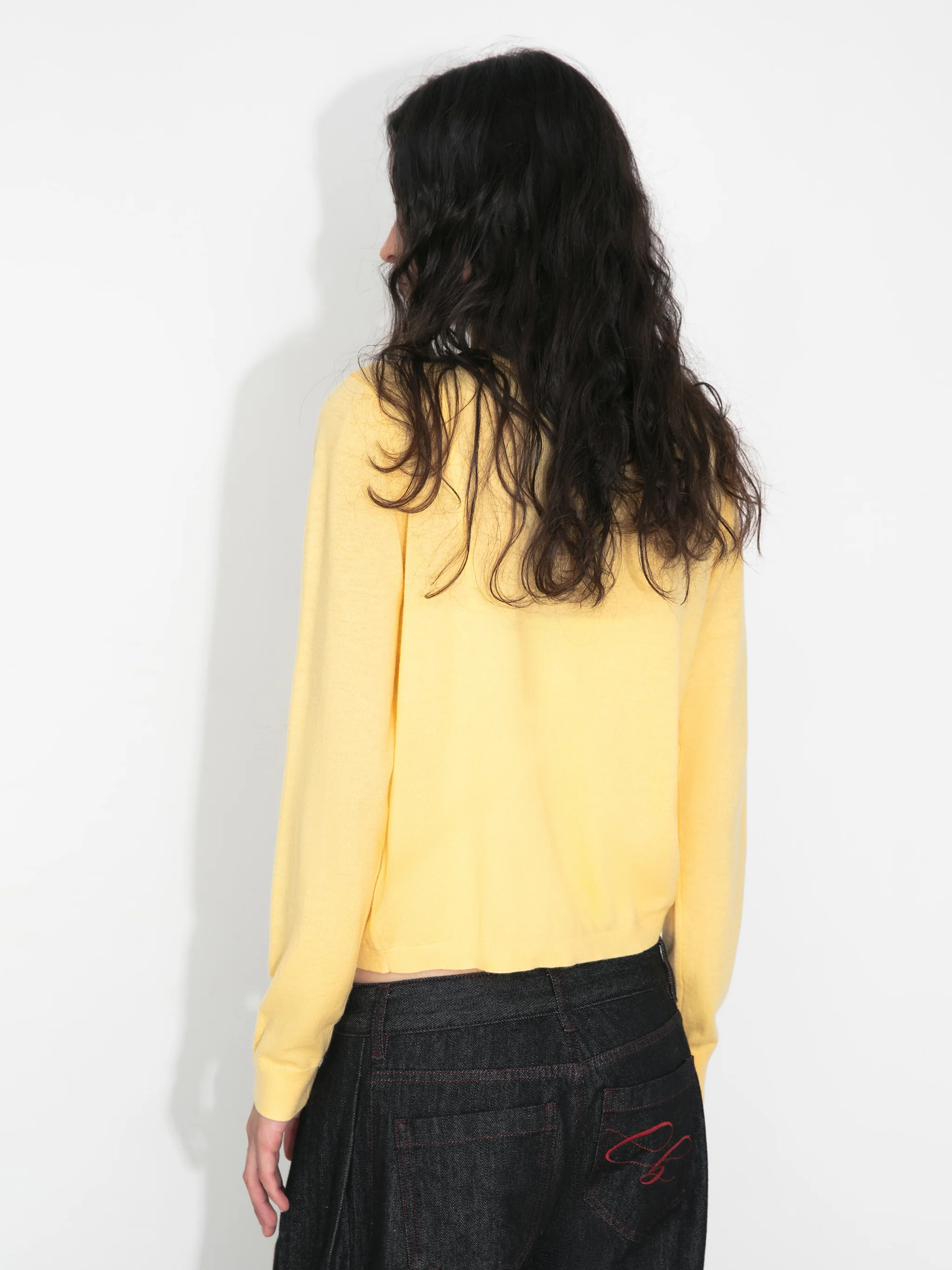 100% Wool Knit Cardigan with Crew Neck - Image 12