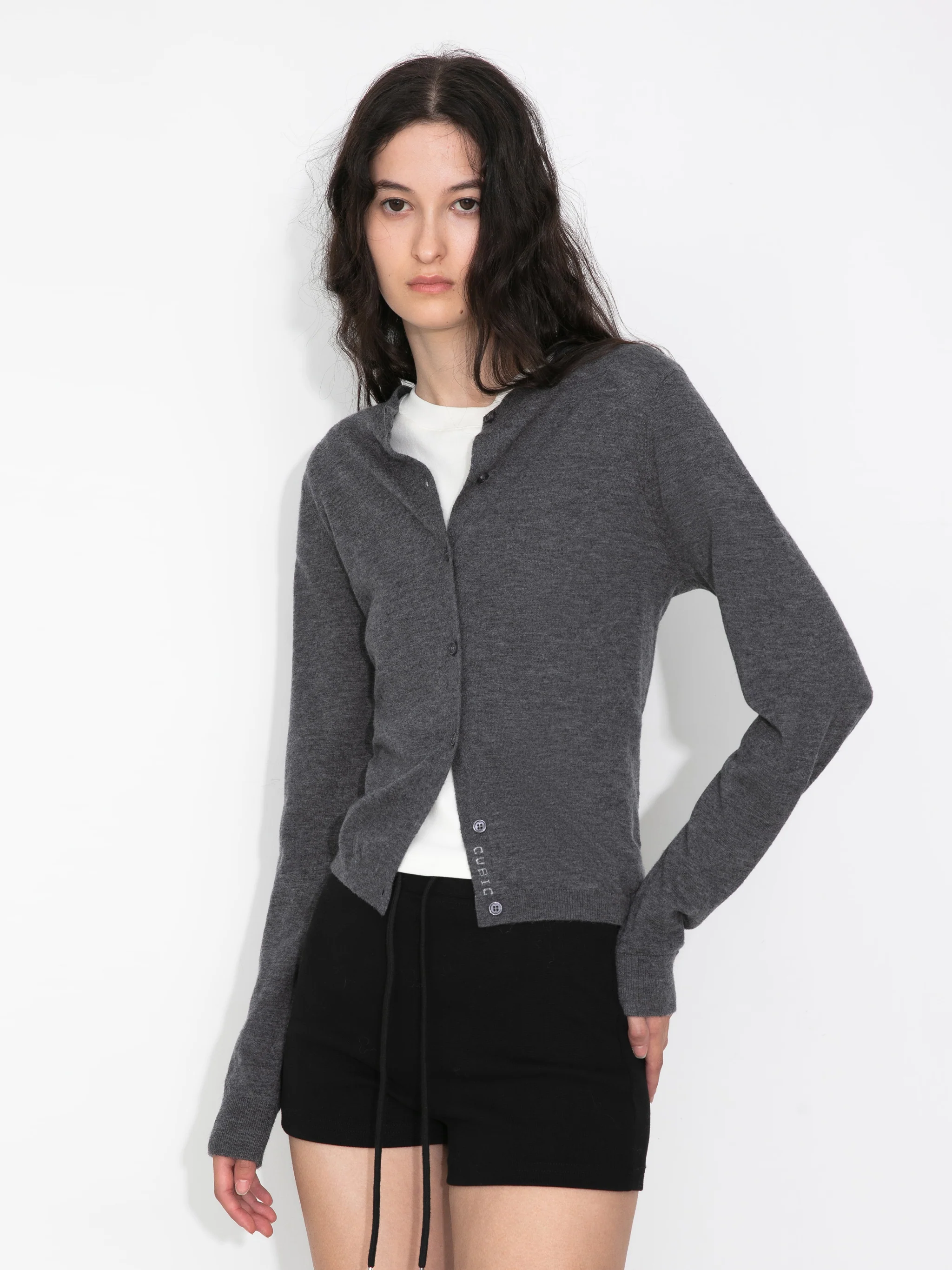 100% Wool Knit Cardigan with Crew Neck - Image 14