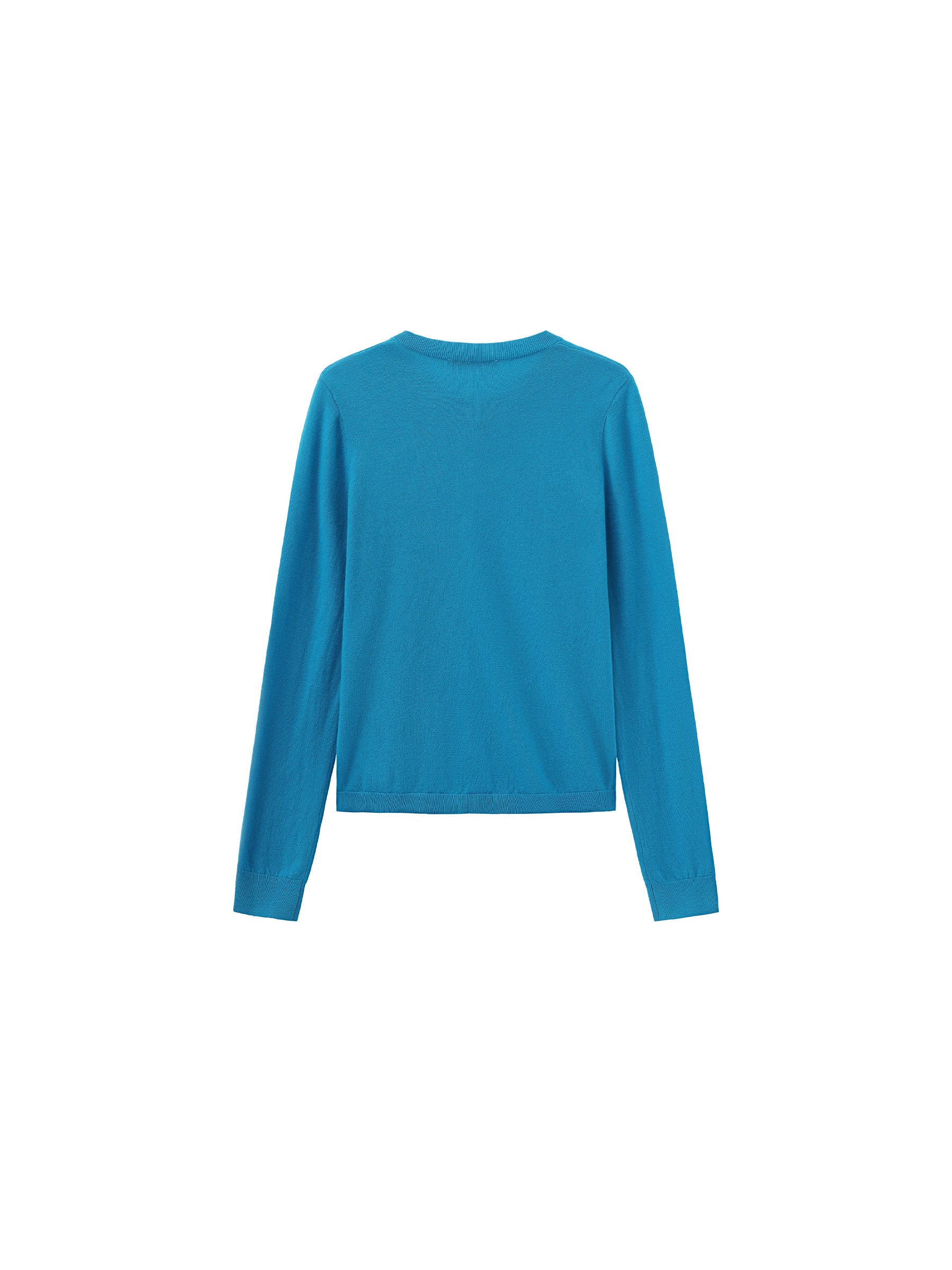 100% Wool Knit Cardigan with Crew Neck - Image 22