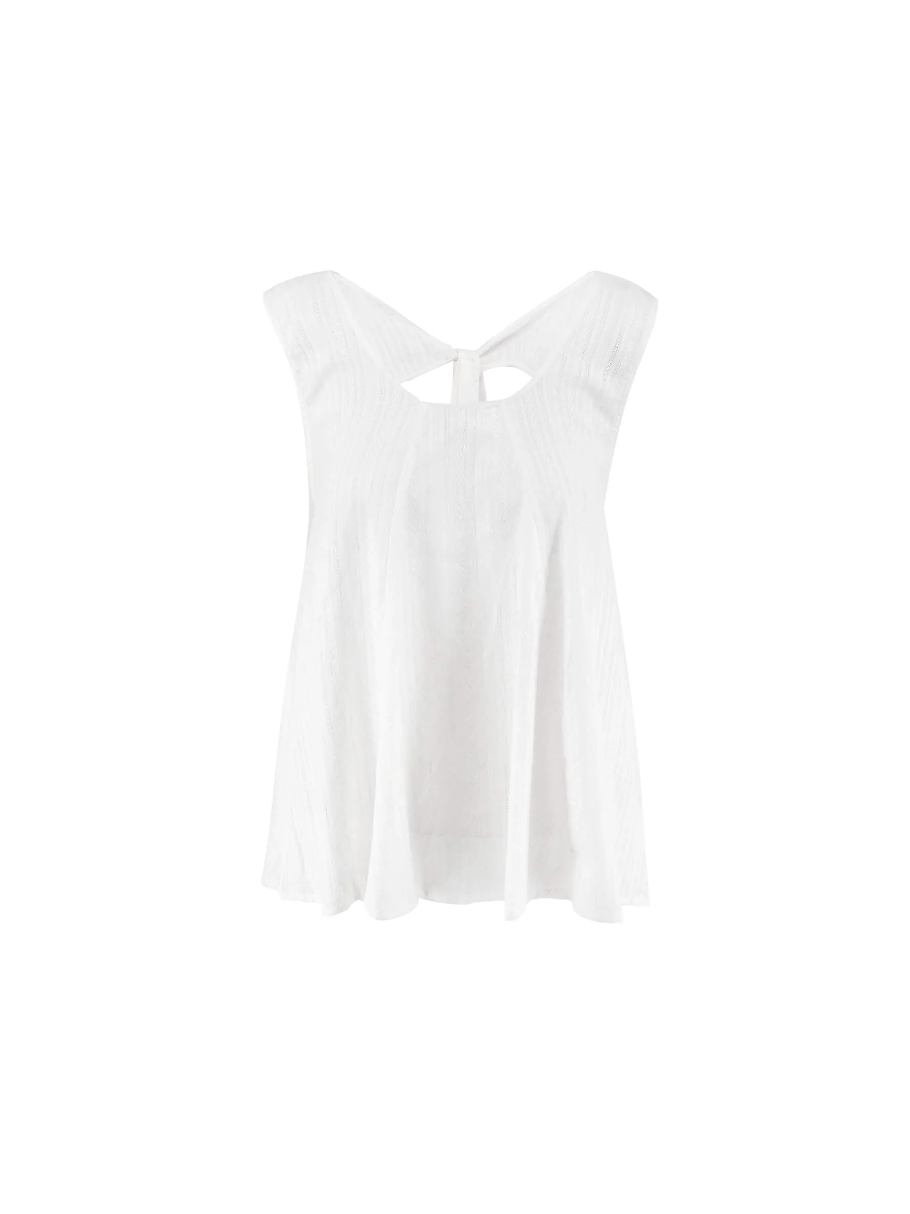 Flared Open Back Sleeveless Top - Image 7