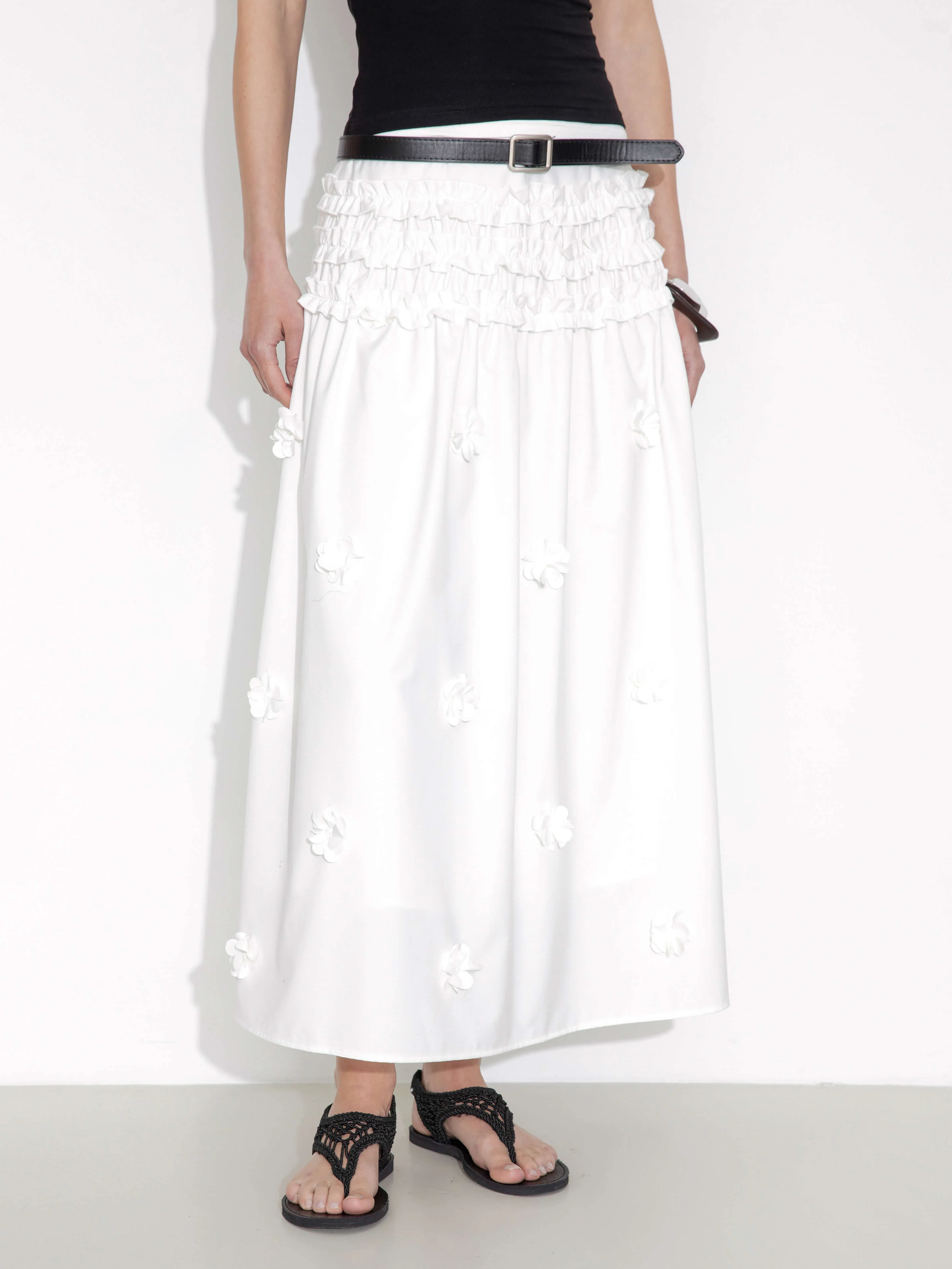 3D Floral Maxi Skirt - Image 2