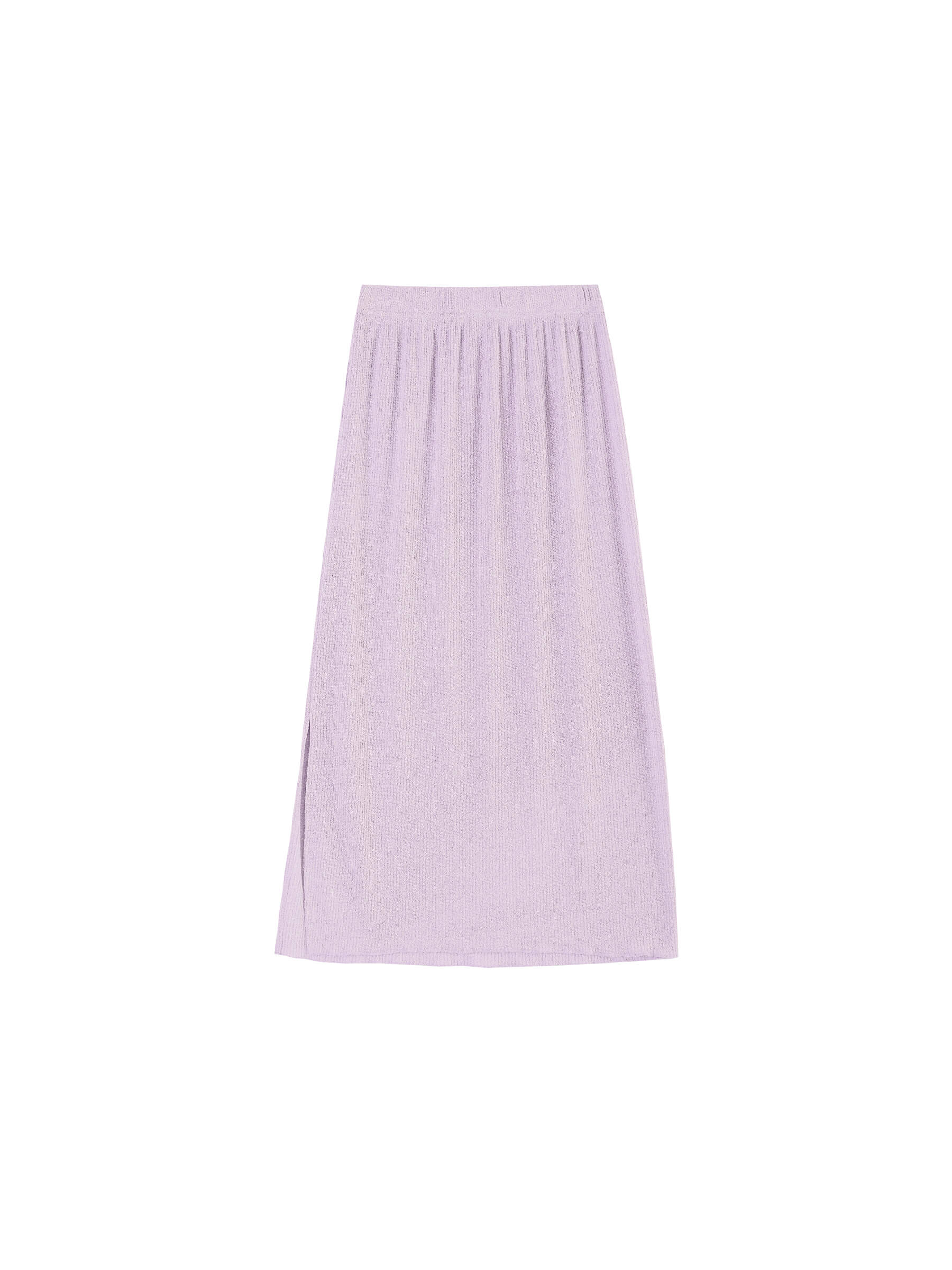 A-line Ribbed Knit Midi Skirt - Image 8