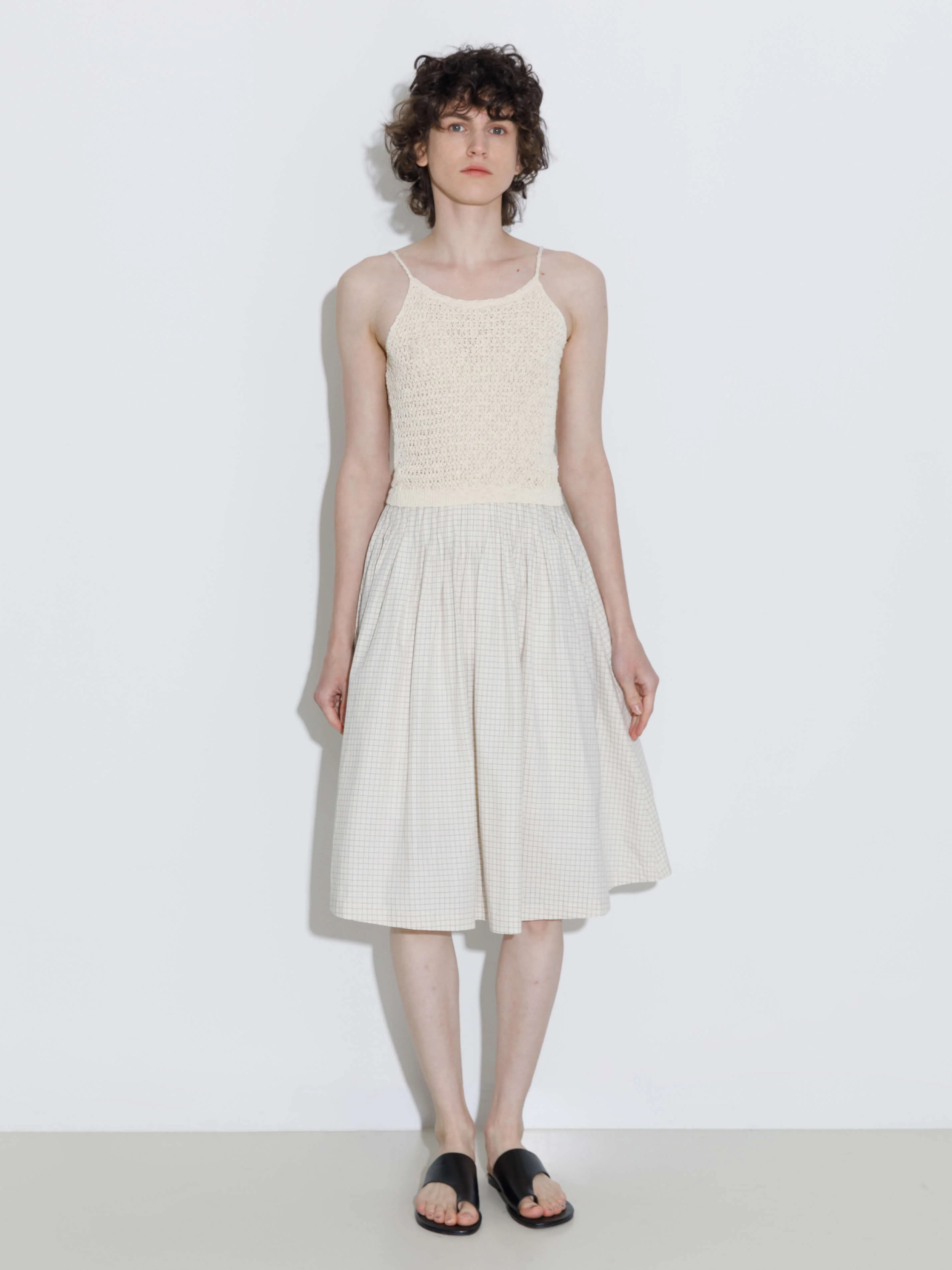 100% Cotton A-Line Midi Skirt - Image 10