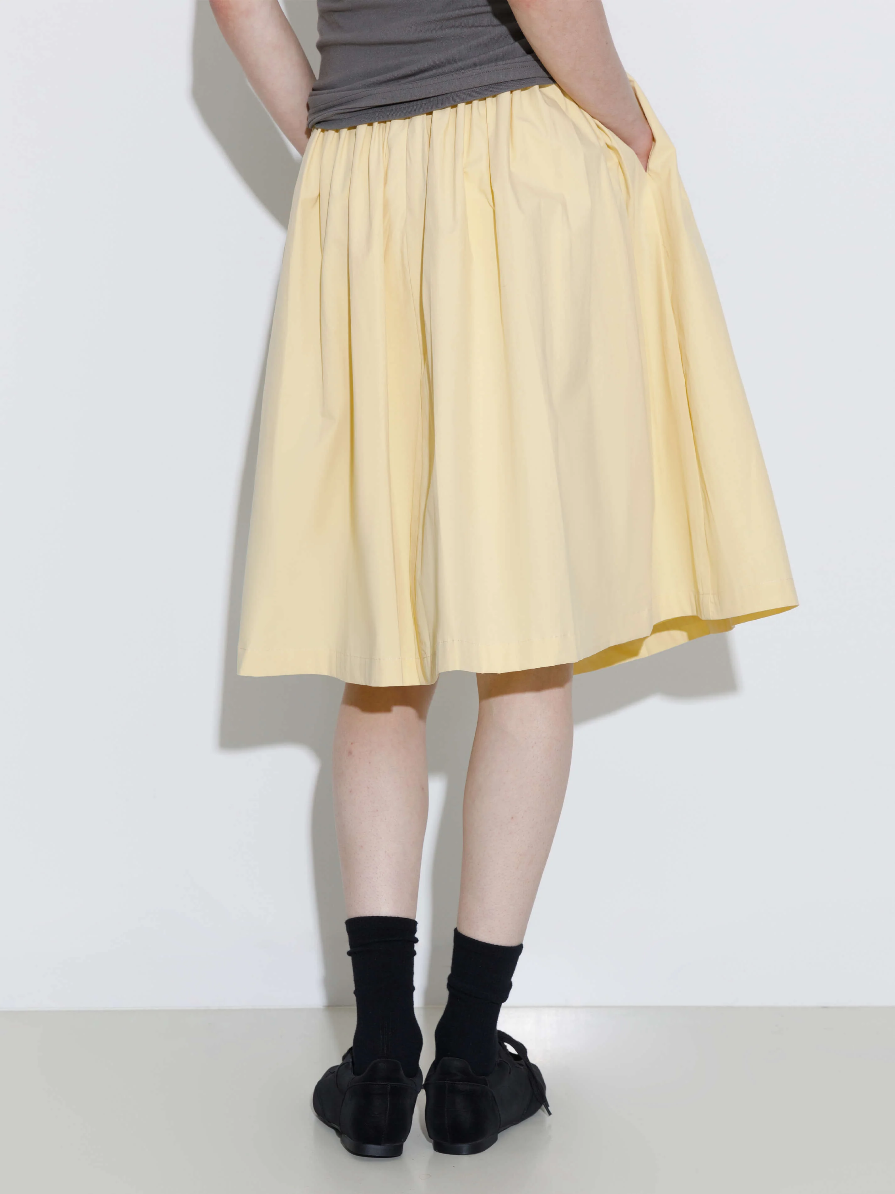 100% Cotton A-Line Midi Skirt - Image 7