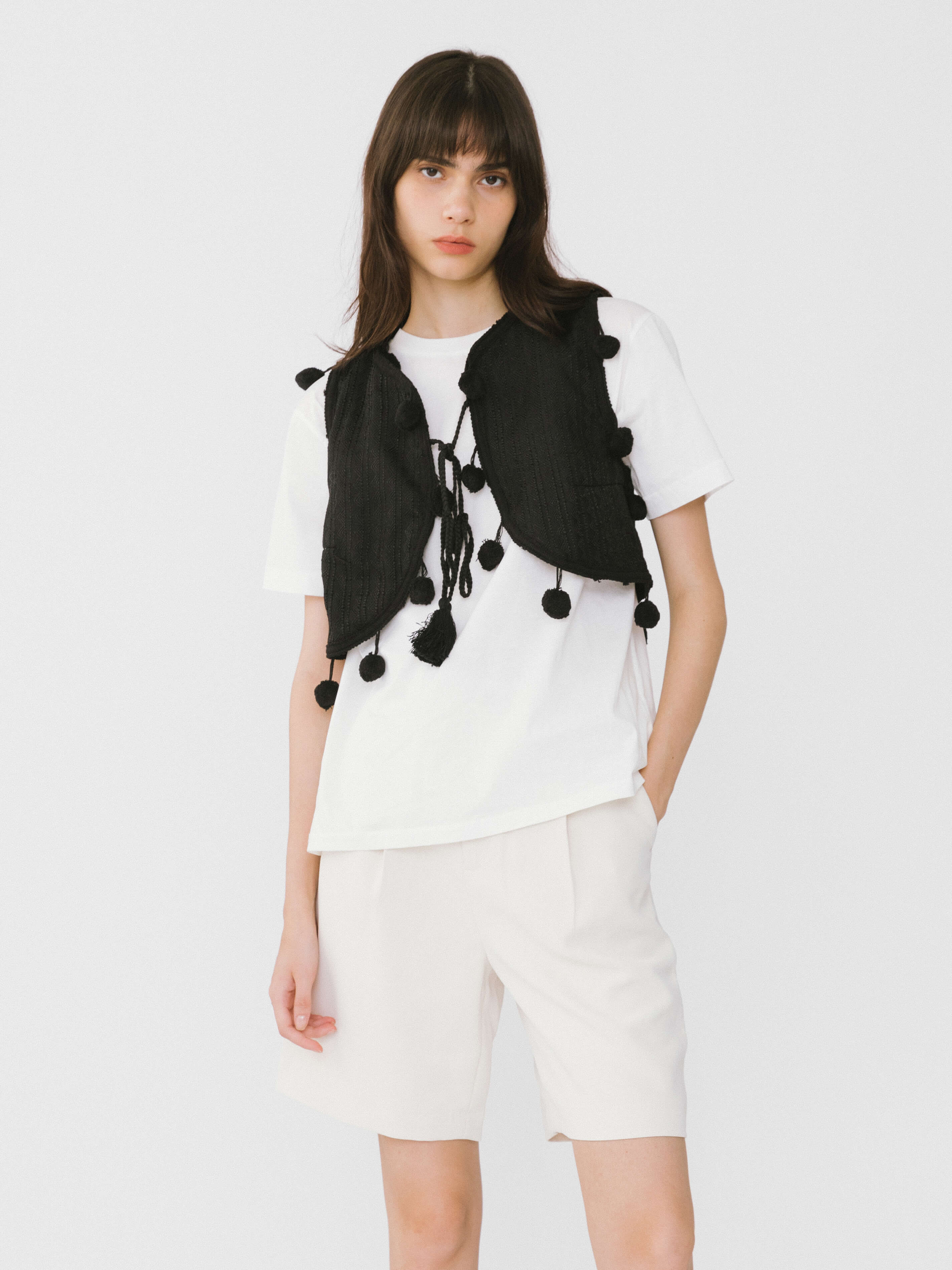 Asymmetric Cut Out Tailored Shorts - Image 10