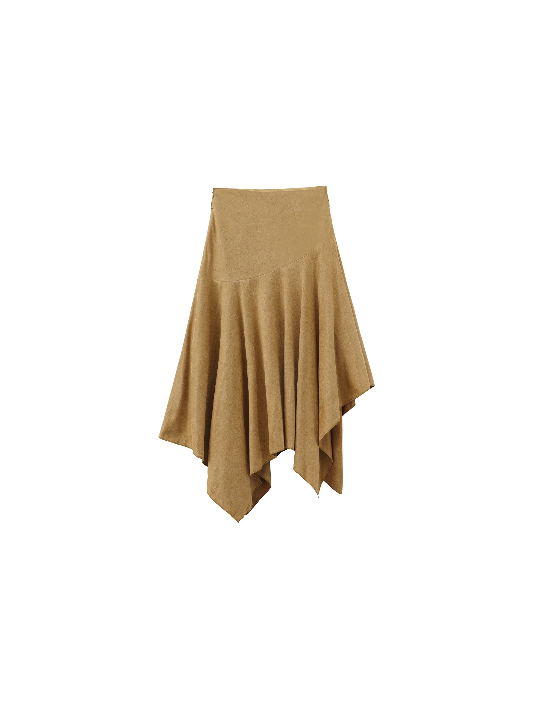 Asymmetrical Suede Skirt - Image 7