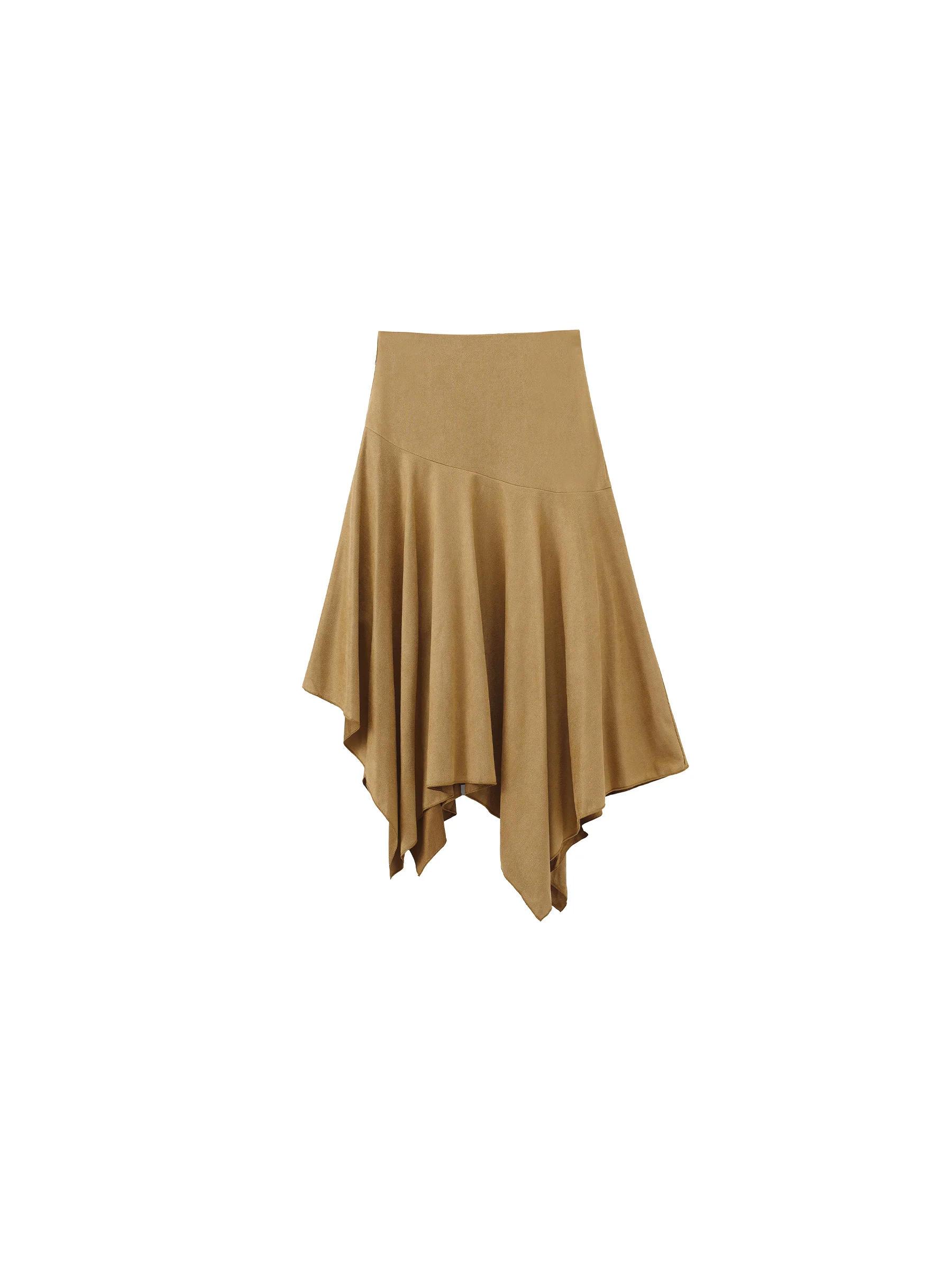 Asymmetrical Suede Skirt - Image 8