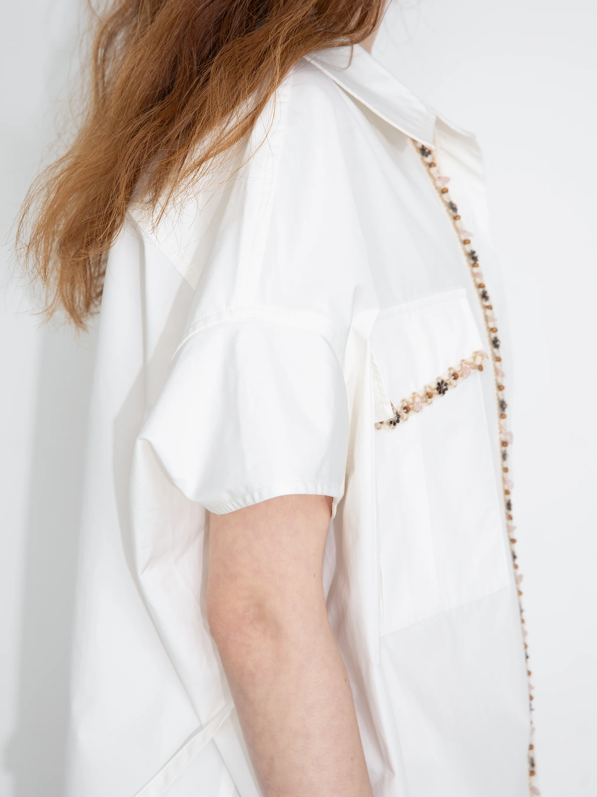 Beaded Placket Utility Short-Sleeve Shirt - Image 11