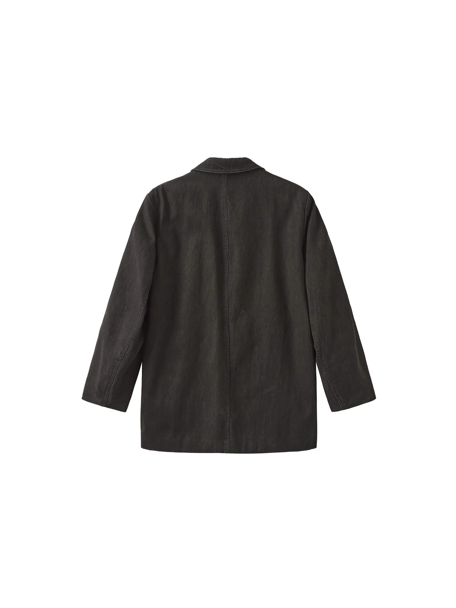 ONE BY CUBIC Black Tailored Double Breasted 100% Cotton Jacket - Image 9