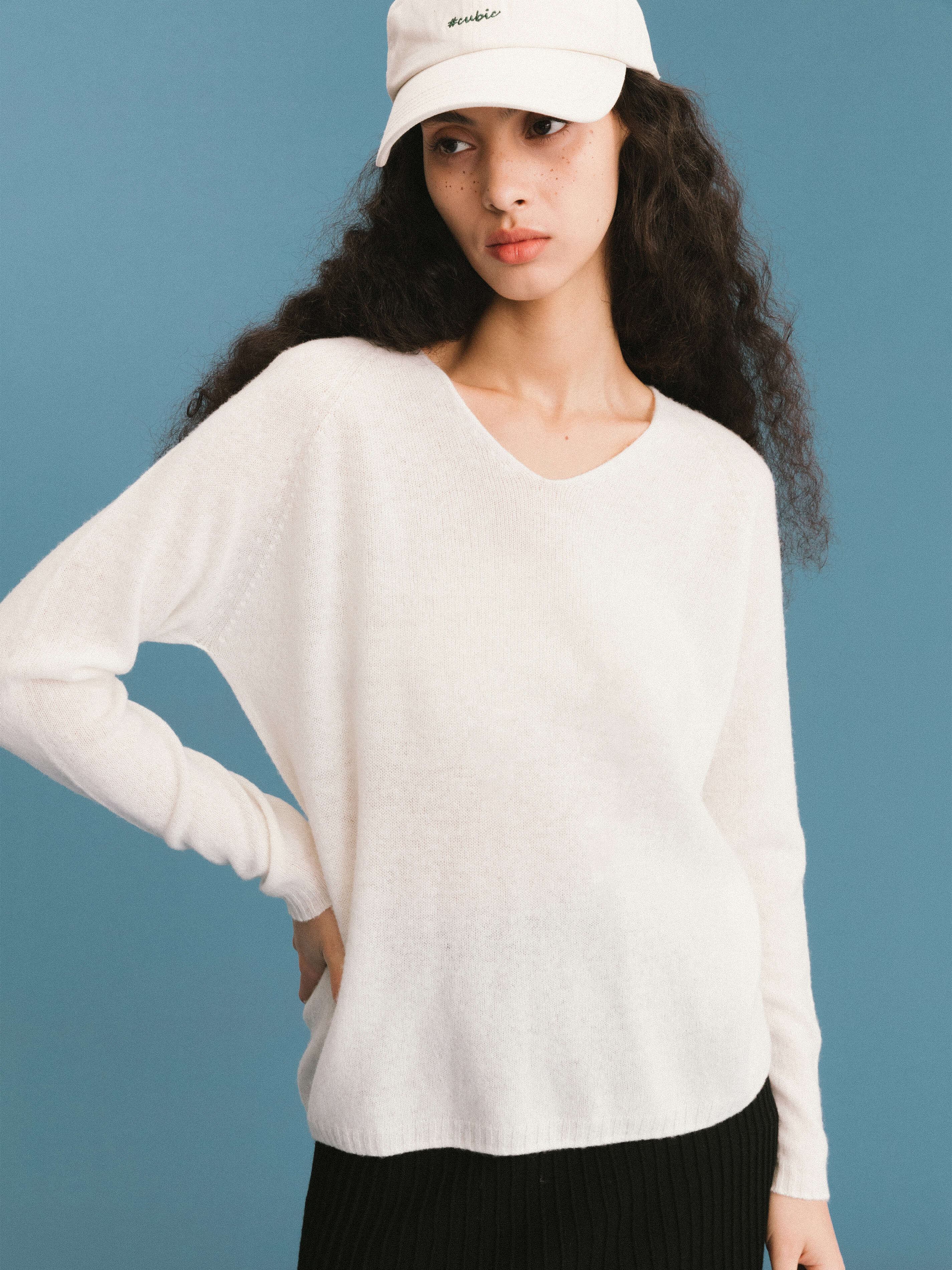 ONE BY CUBIC Boxy 100% Sheep Wool Knitwear Jumper - Image 13