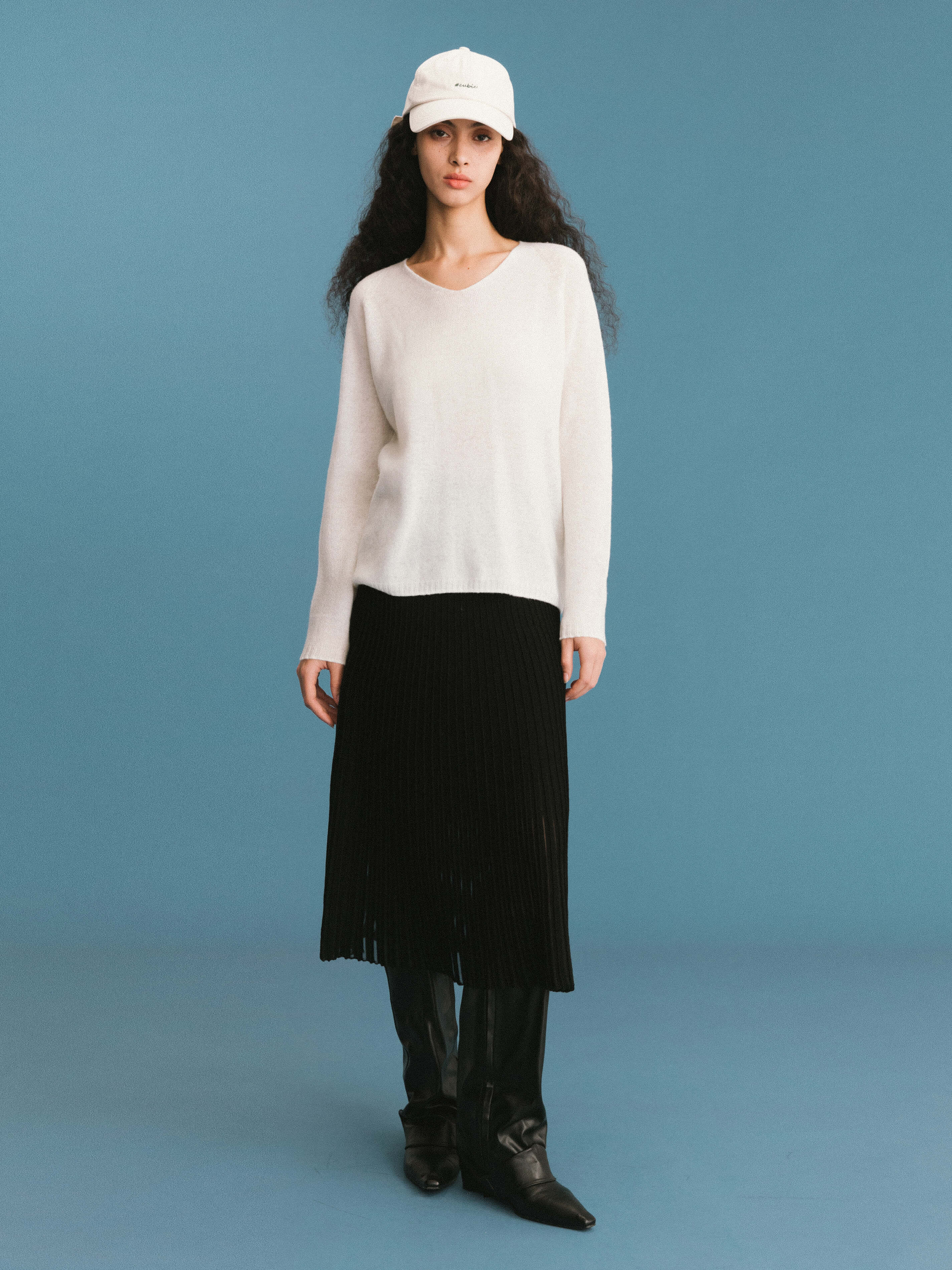 ONE BY CUBIC Boxy 100% Sheep Wool Knitwear Jumper - Image 14