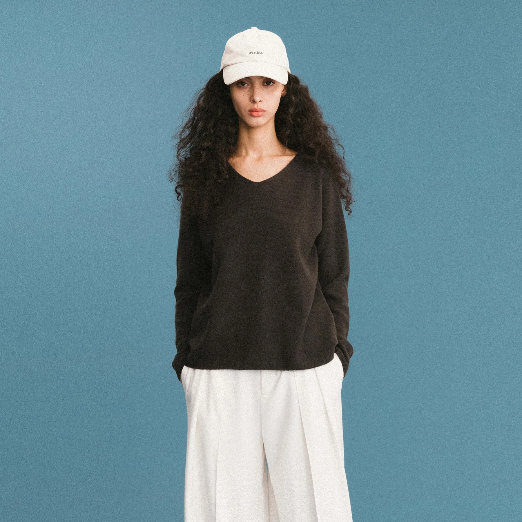 ONE BY CUBIC Boxy 100% Sheep Wool Knitwear Jumper - Image 17