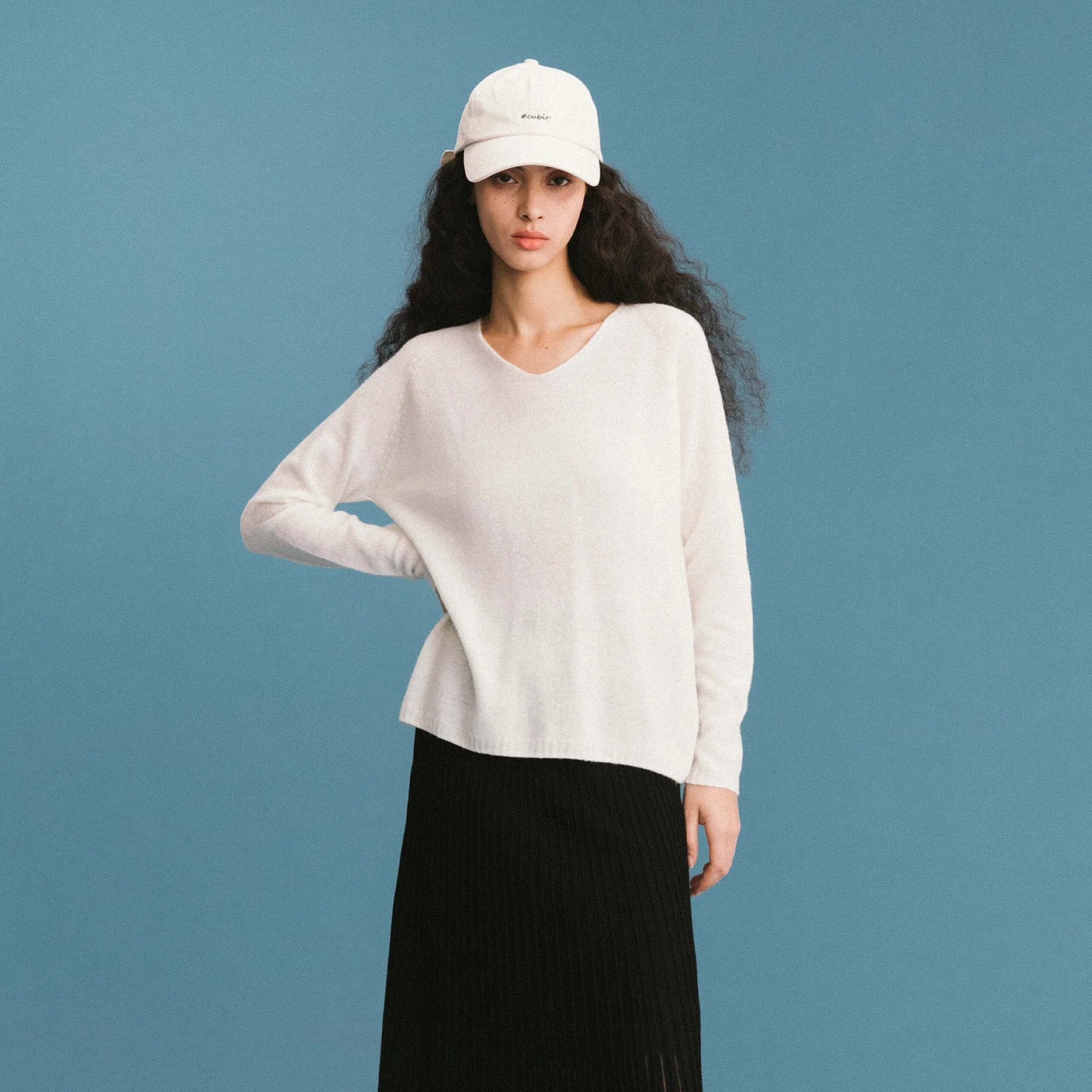 ONE BY CUBIC Boxy 100% Sheep Wool Knitwear Jumper - Image 19