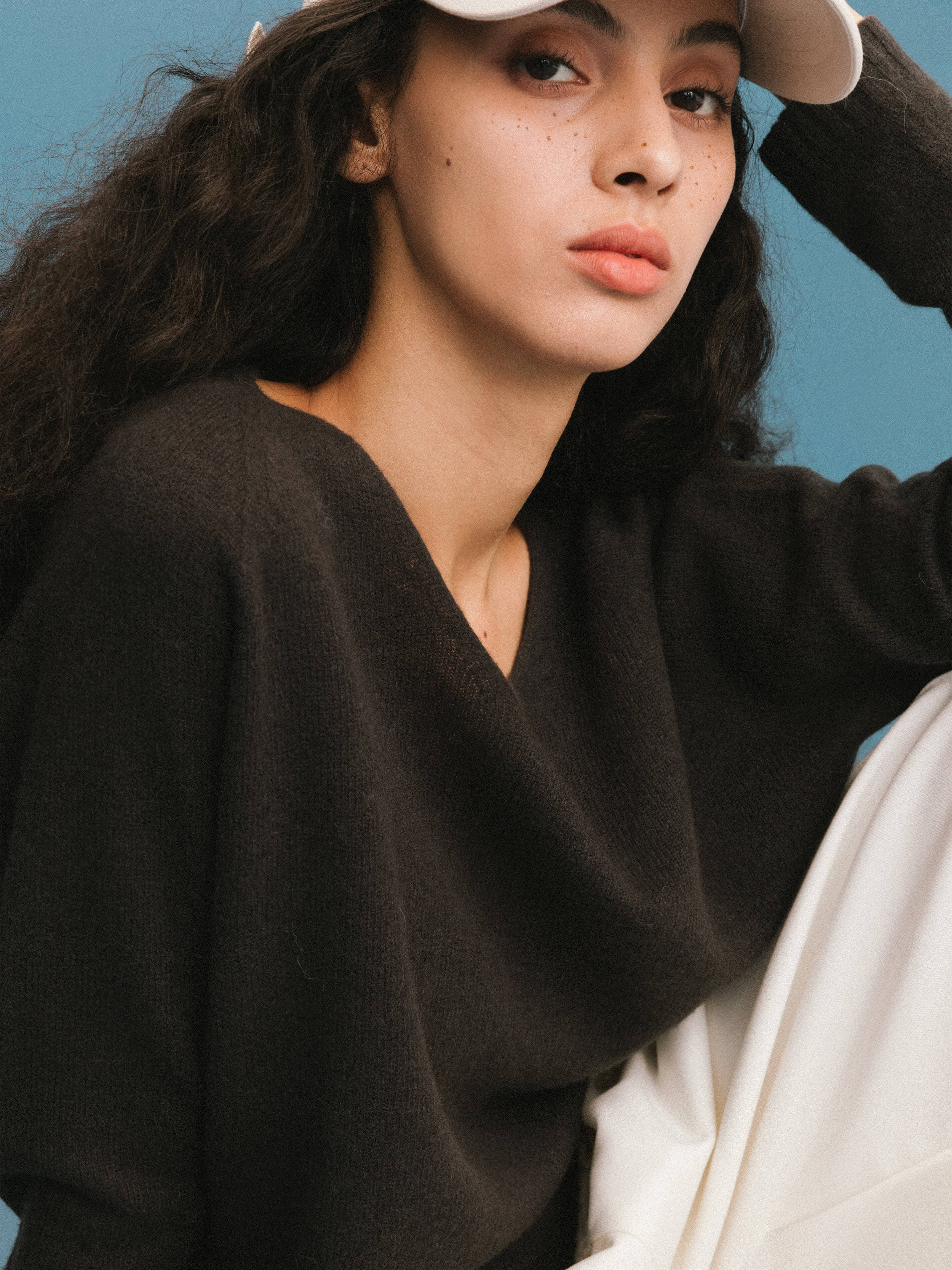 ONE BY CUBIC Boxy 100% Sheep Wool Knitwear Jumper - Image 4