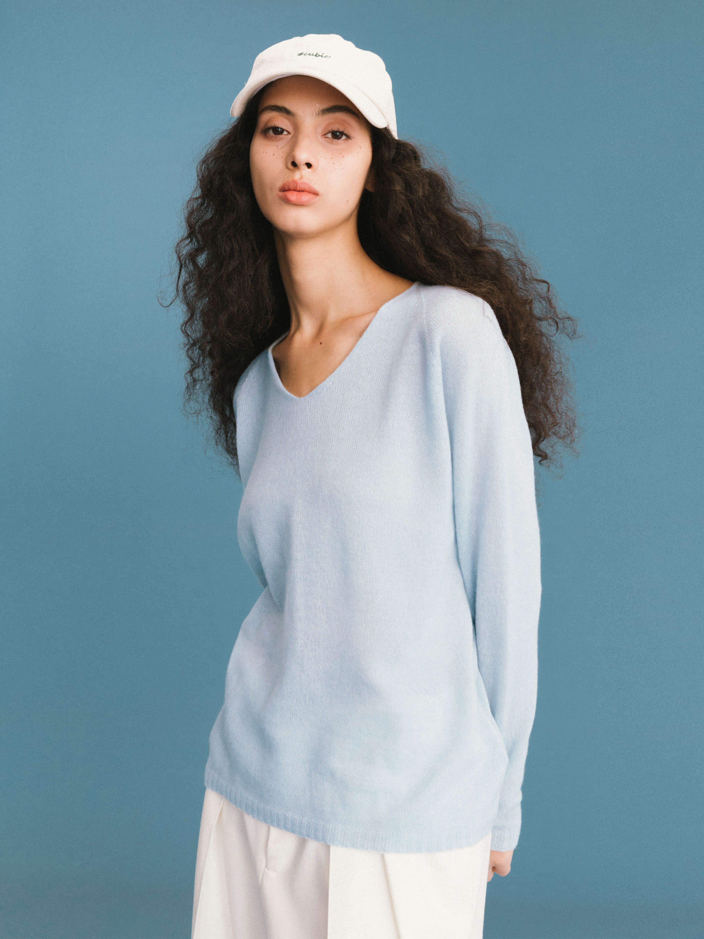 ONE BY CUBIC Boxy 100% Sheep Wool Knitwear Jumper - Image 7