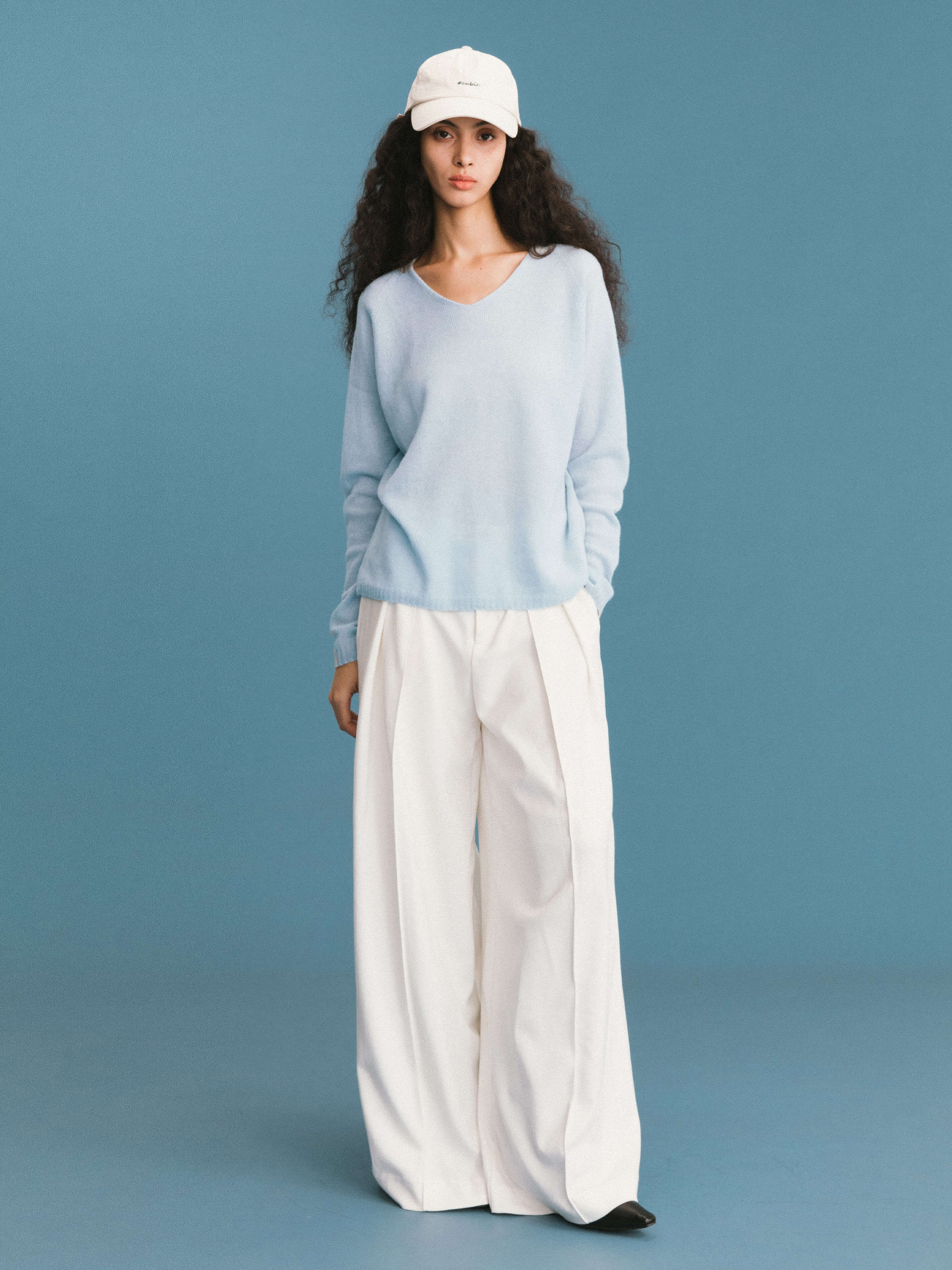 ONE BY CUBIC Boxy 100% Sheep Wool Knitwear Jumper - Image 8
