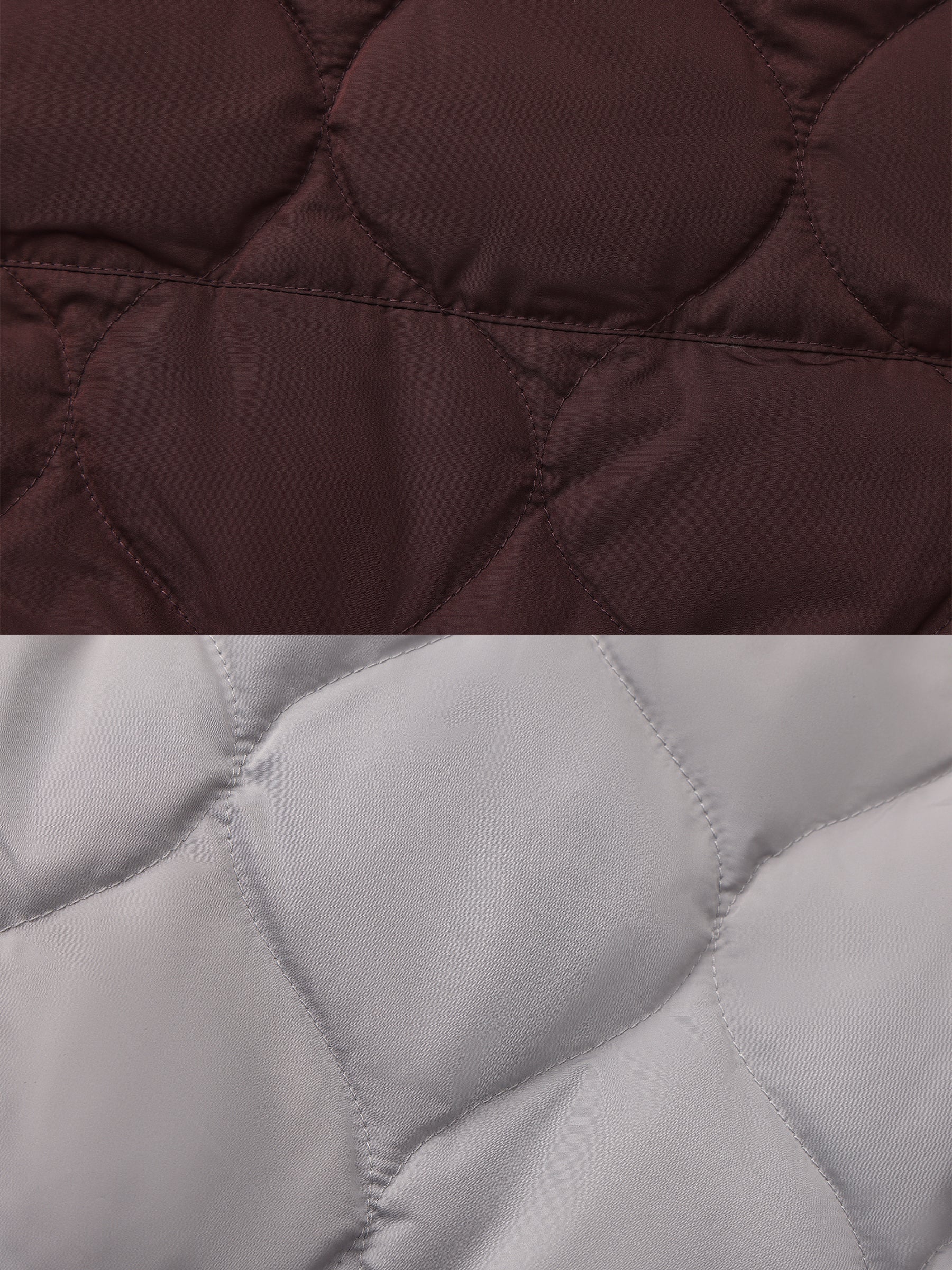 Button-Front Shirt Collar Loose-Fit Down Jacket - Image 19