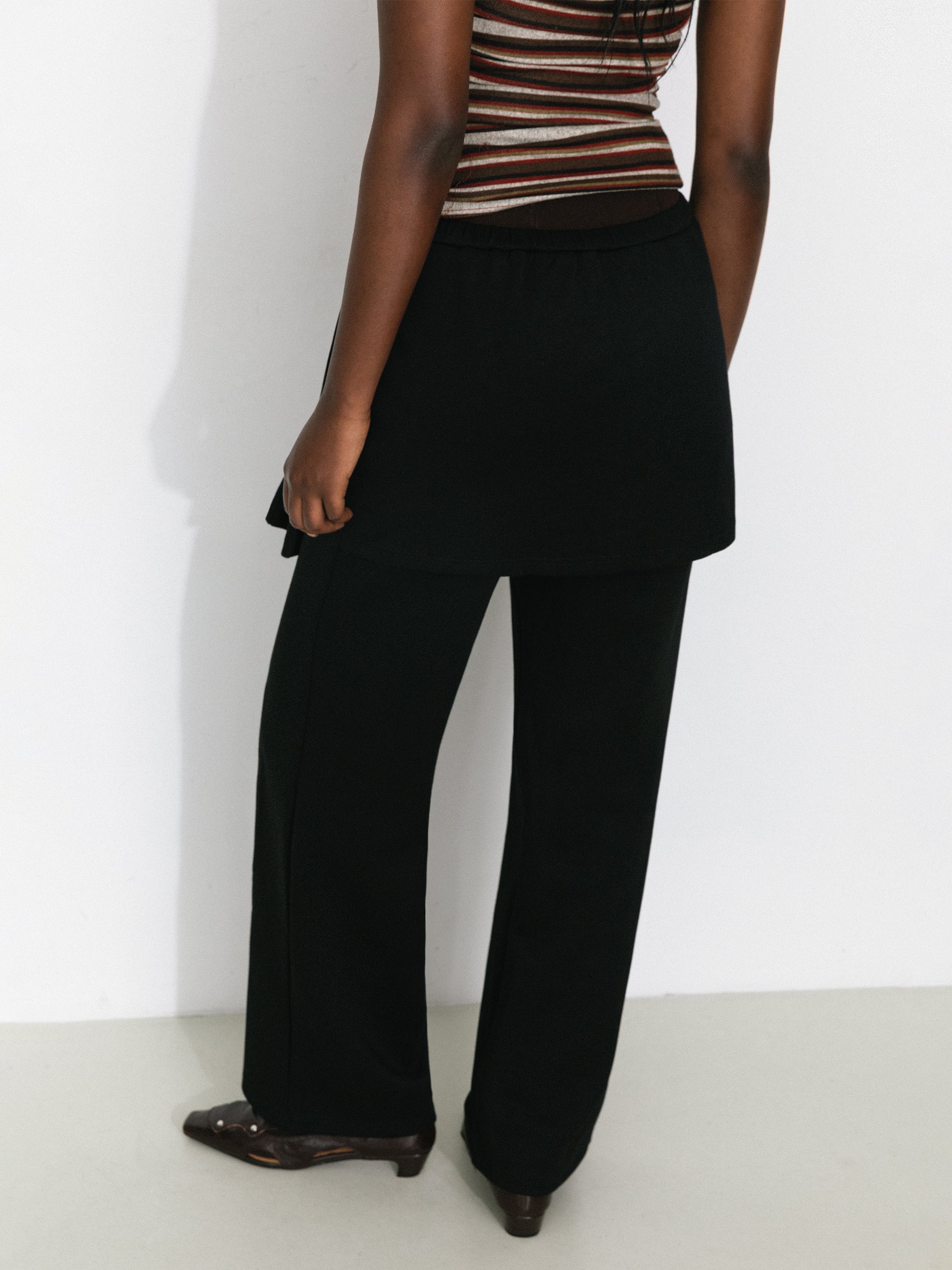 Casual Drawstring Waist Straight Pants - Image 6