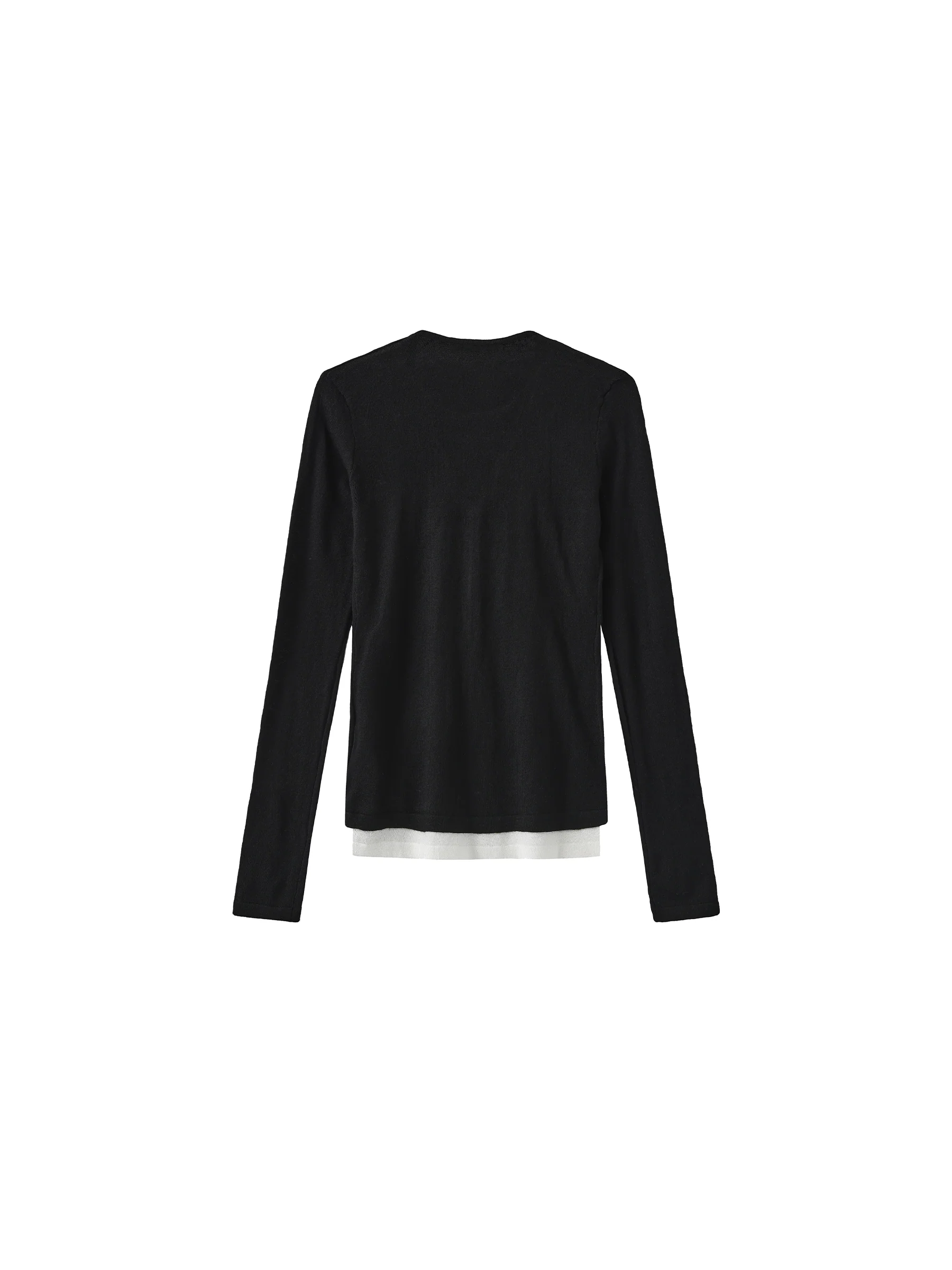 Casual Faux-Layer Knit Top - Image 16