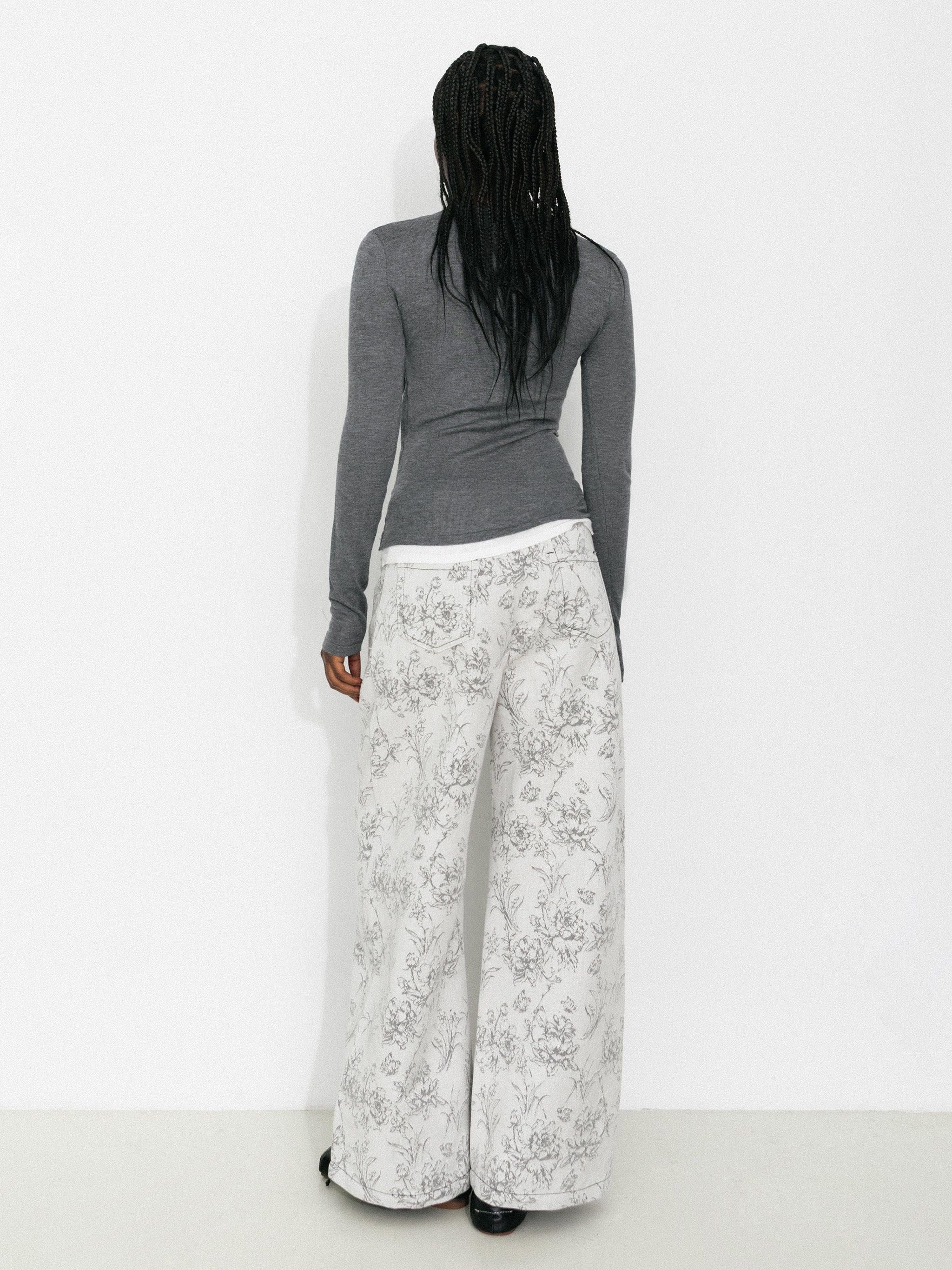Casual Faux-Layer Knit Top - Image 6