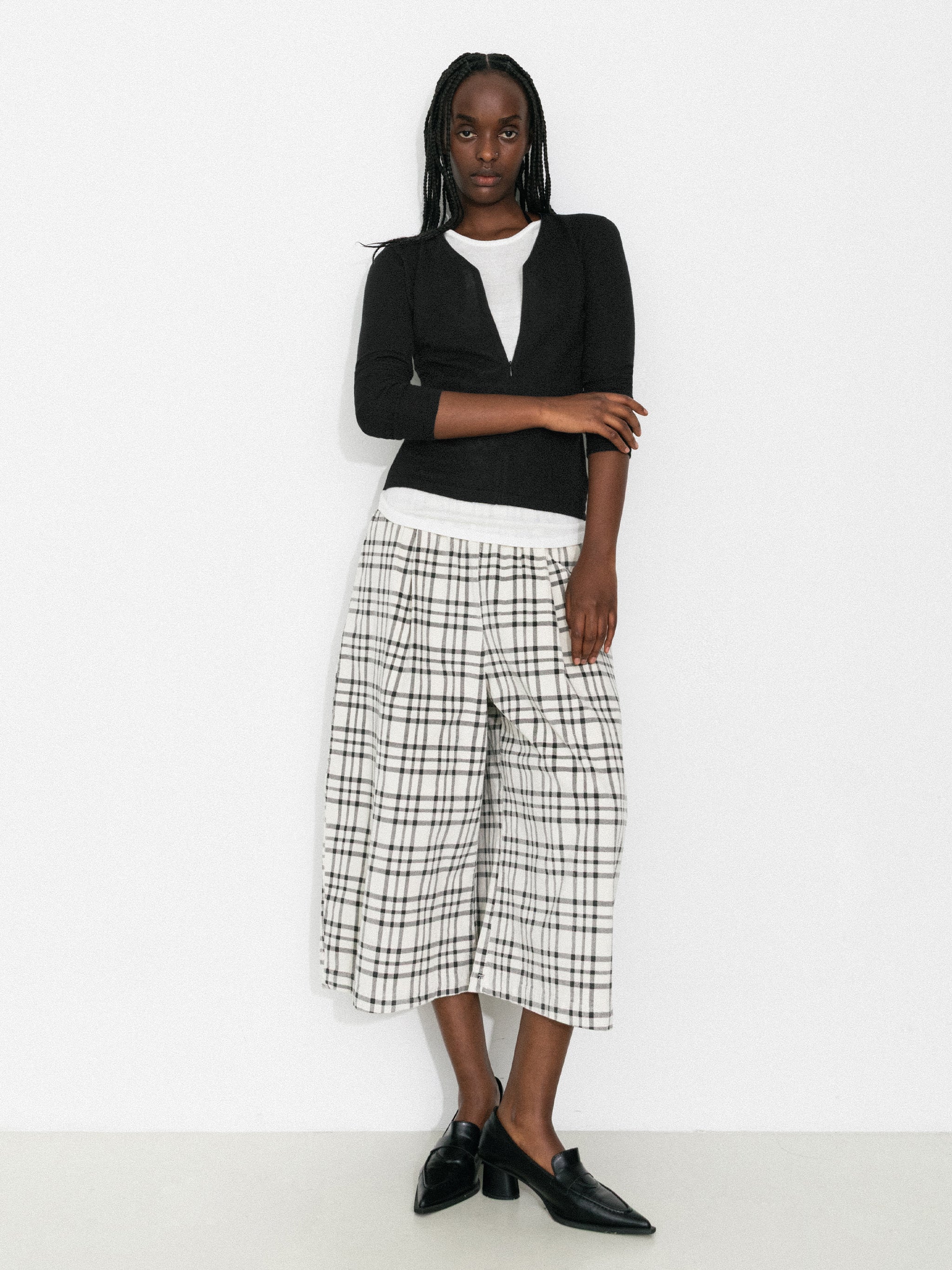 Casual Faux-Layer Knit Top - Image 8