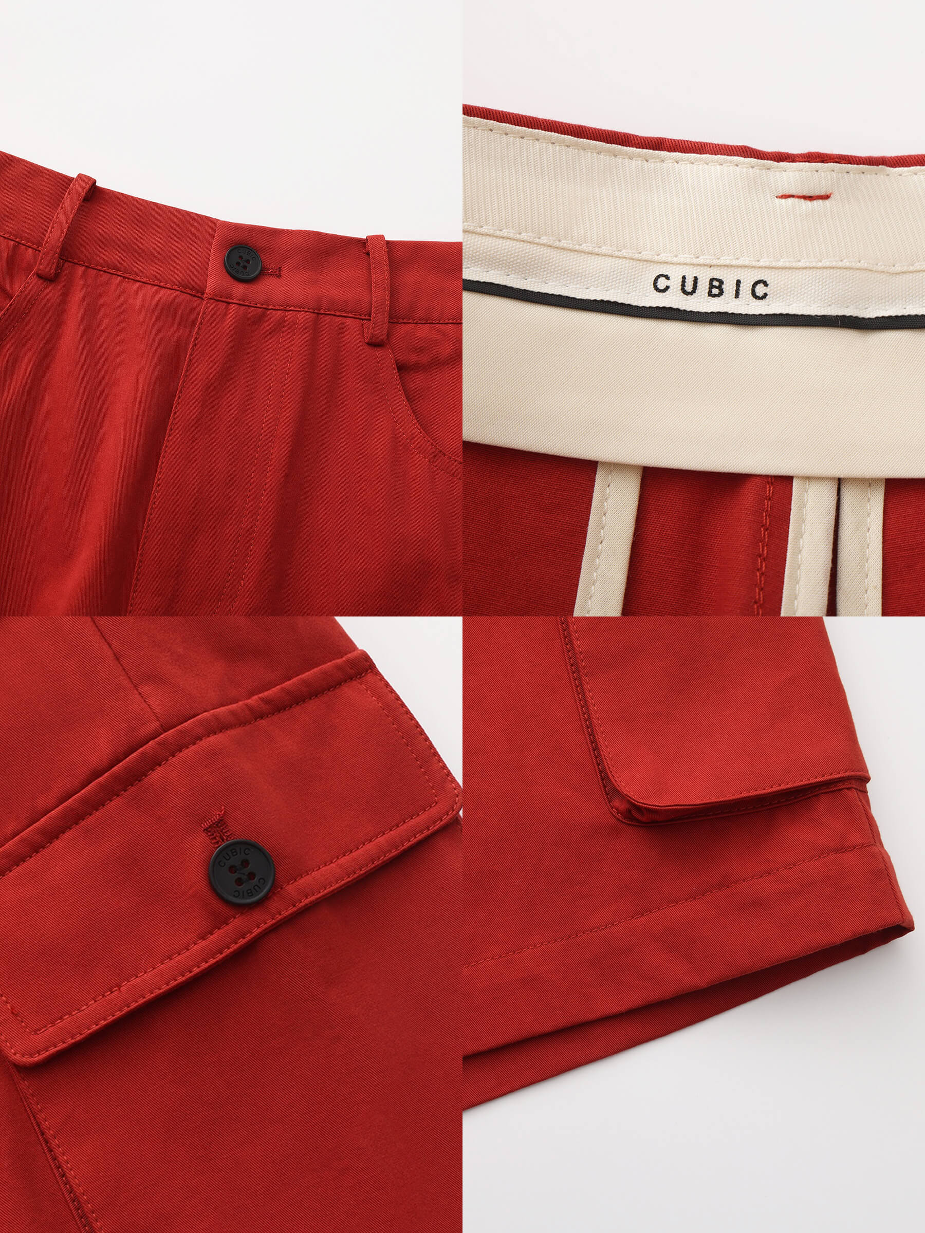 100% Cotton Casual Utility Straight-Leg Shorts - Image 20