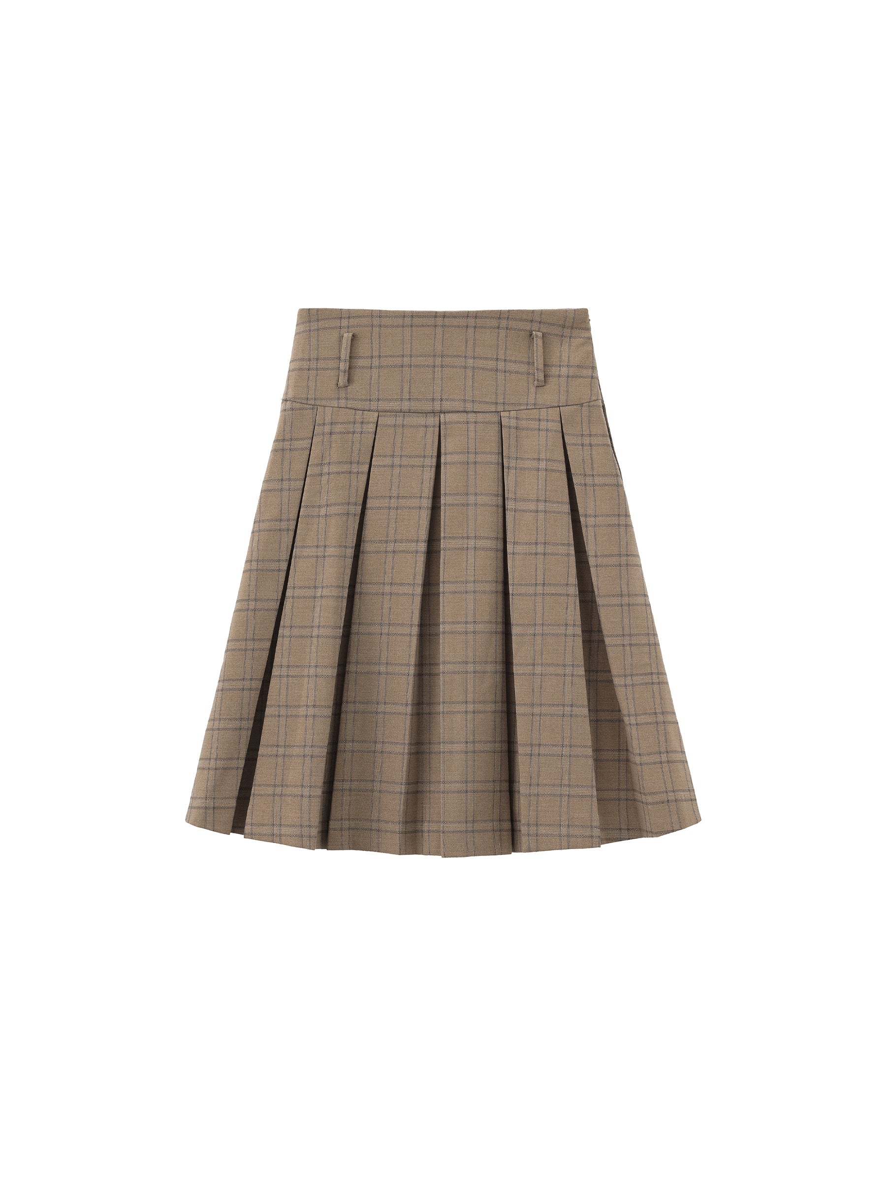 Classic Checked A-Line Pleated Mini Skirt - Image 8