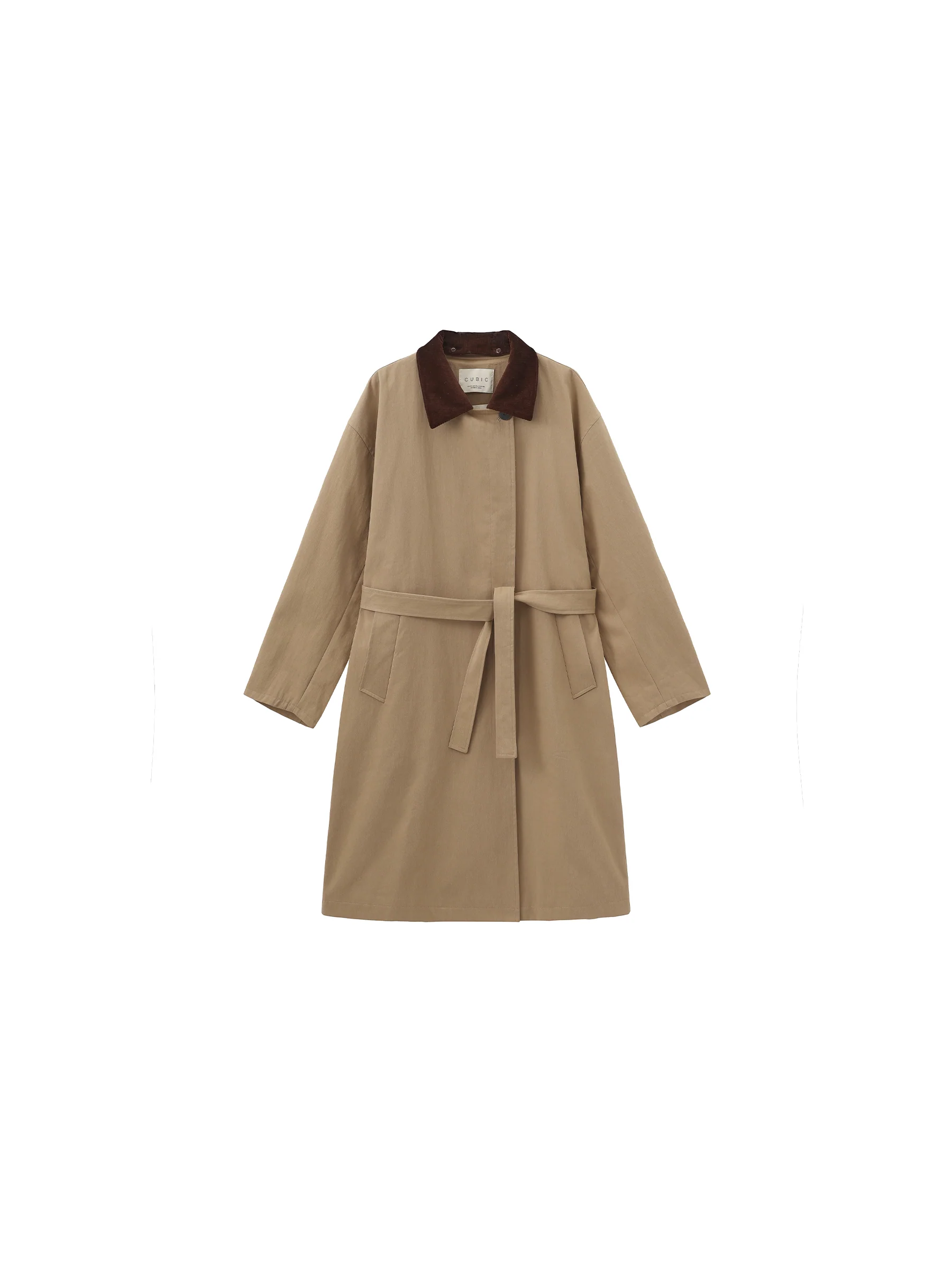 Classic Collared Longline Trench Coat - Image 7