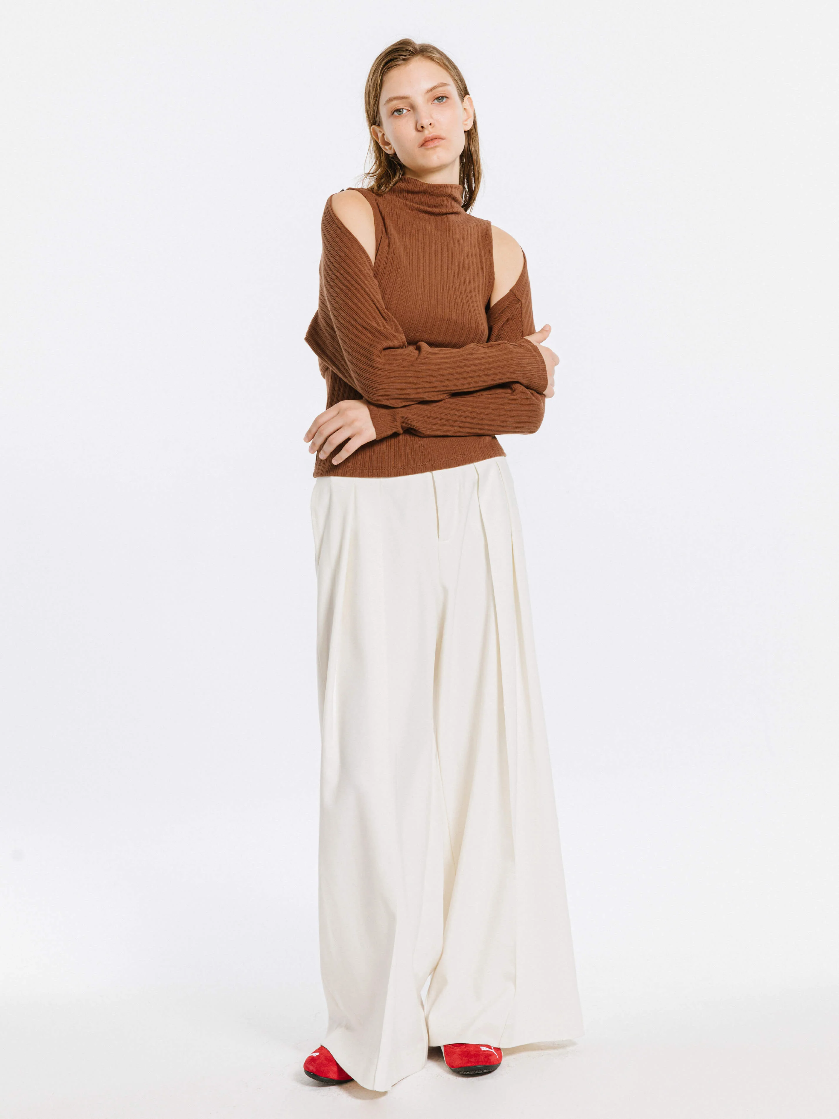 Detachable Knit Long Sleeve Top - Image 7