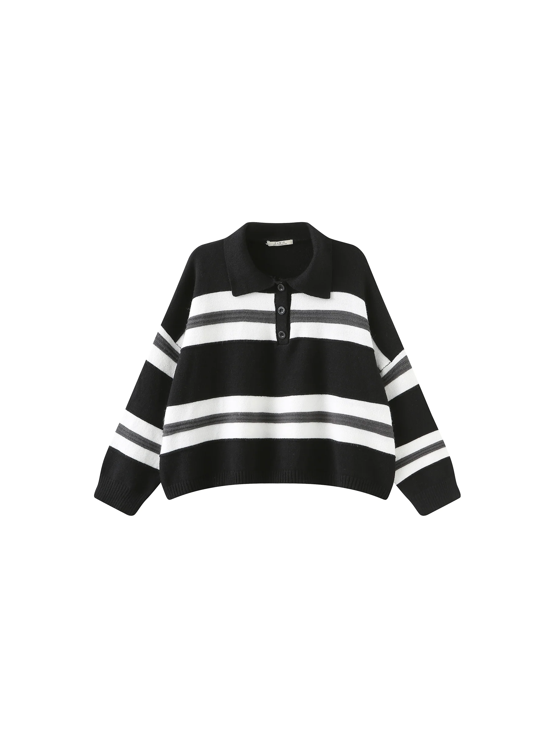 Oversized Contrast Striped Sweater - Image 17