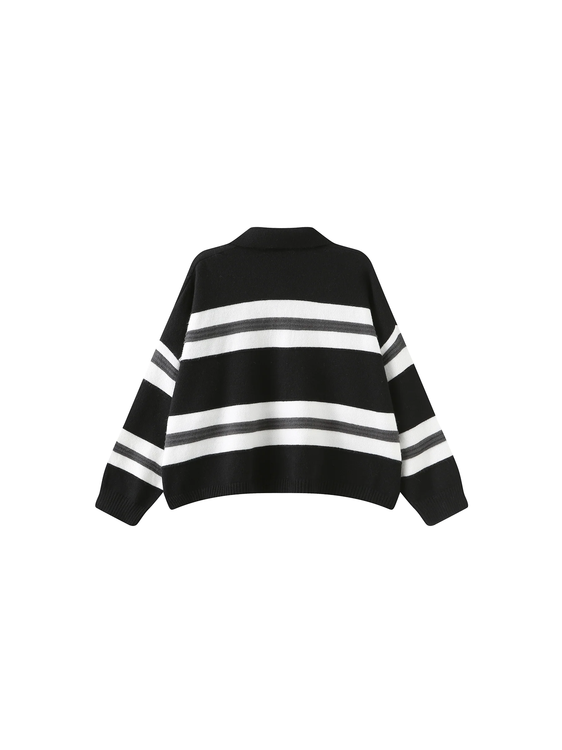 Oversized Contrast Striped Sweater - Image 18