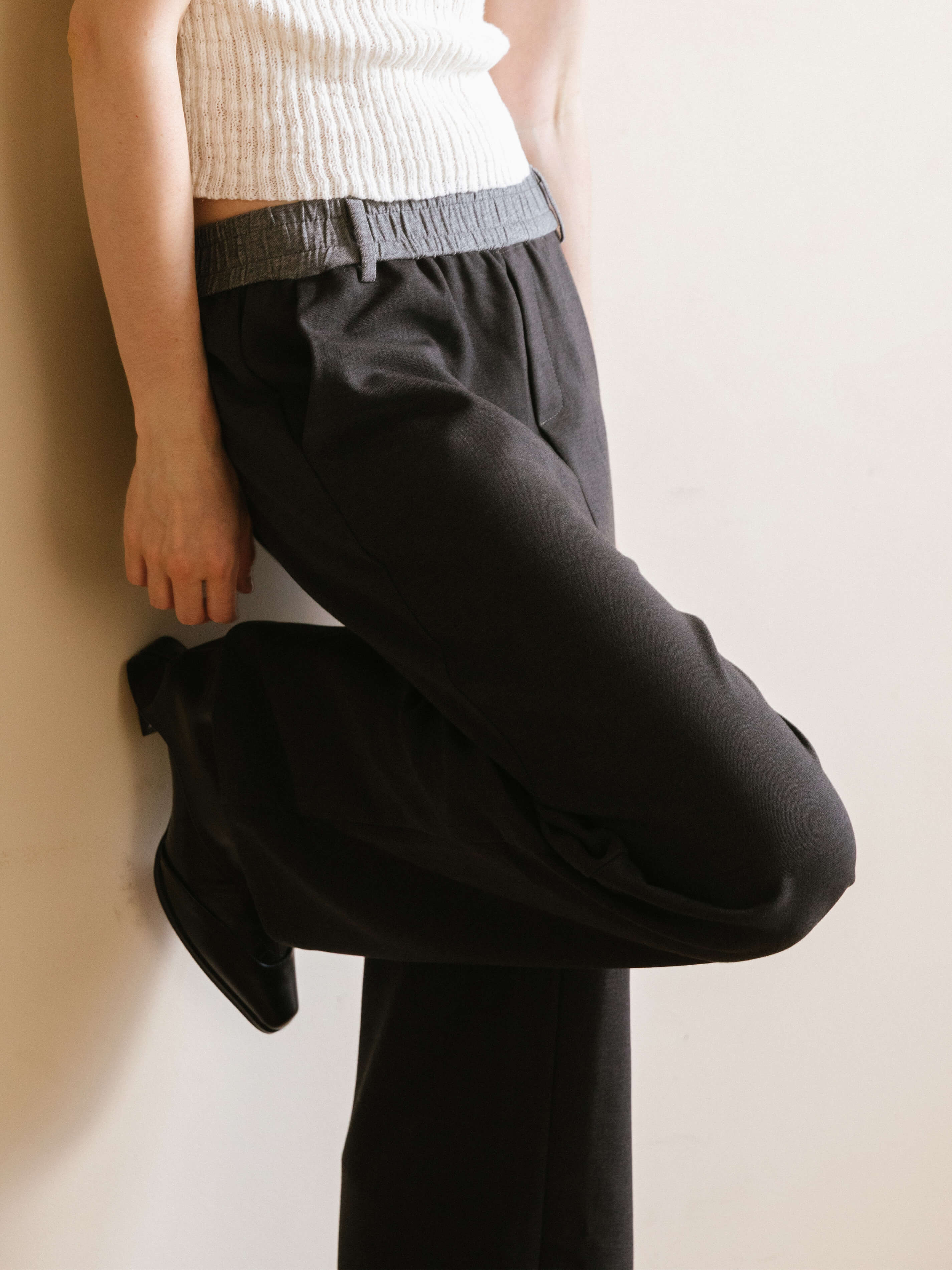 Colorblock Casual Straight Trousers - Image 10