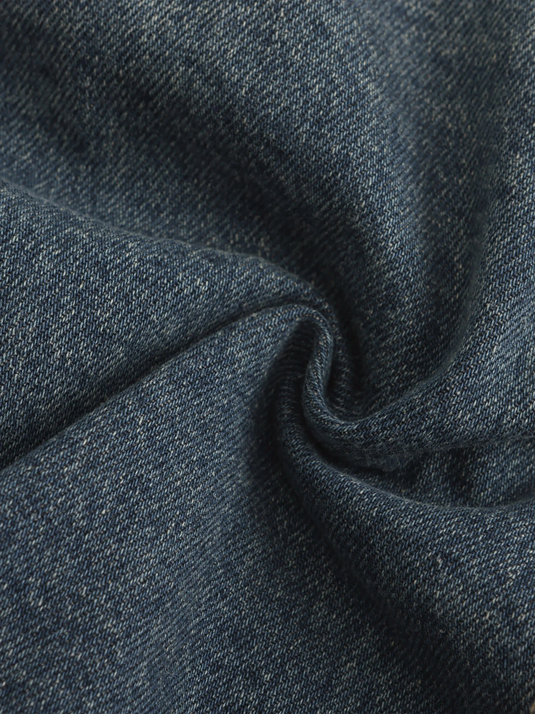 Dark Short Denim Jacket - Image 9