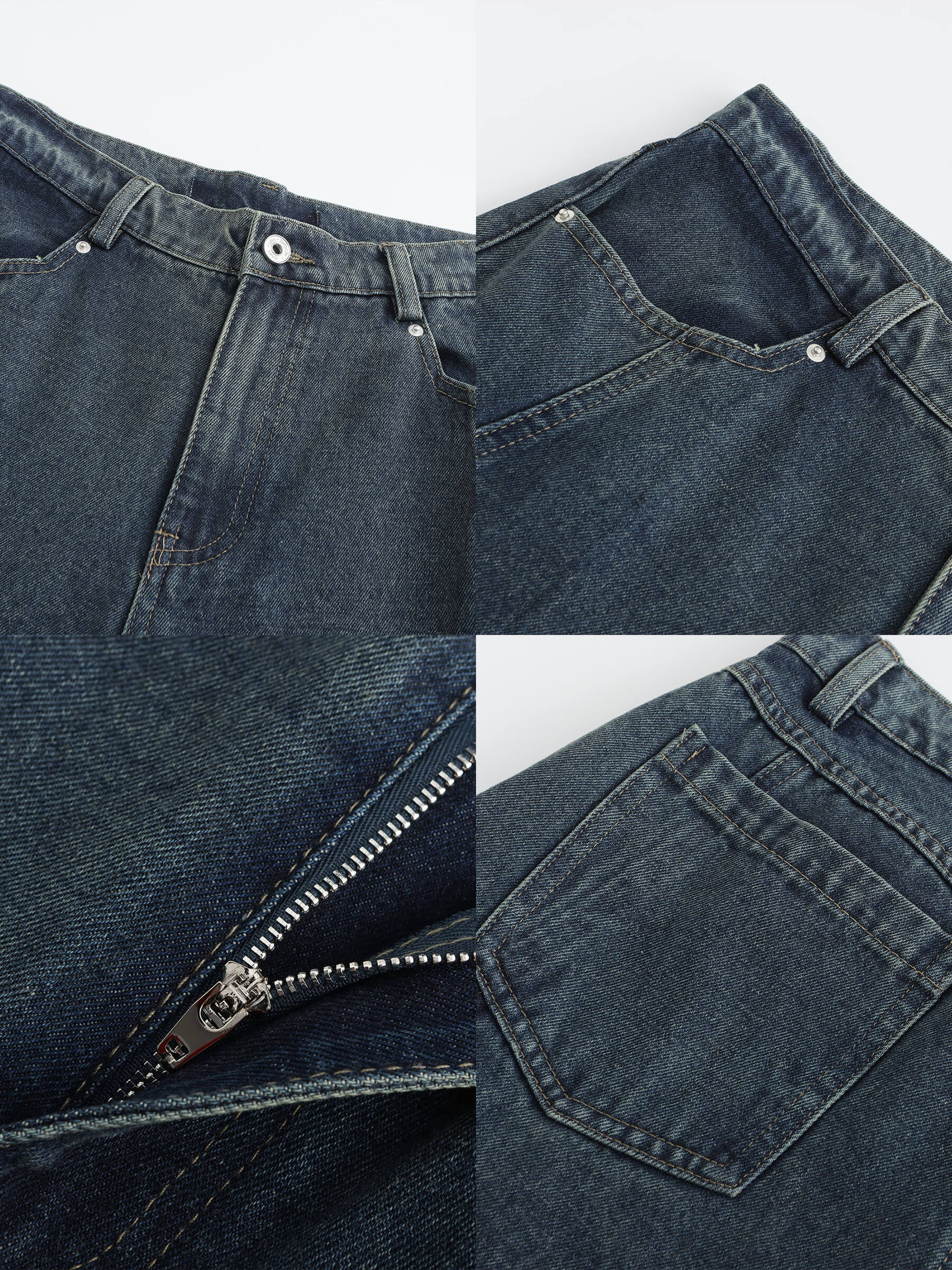 Cutaway Loose Straight Jeans - Image 11