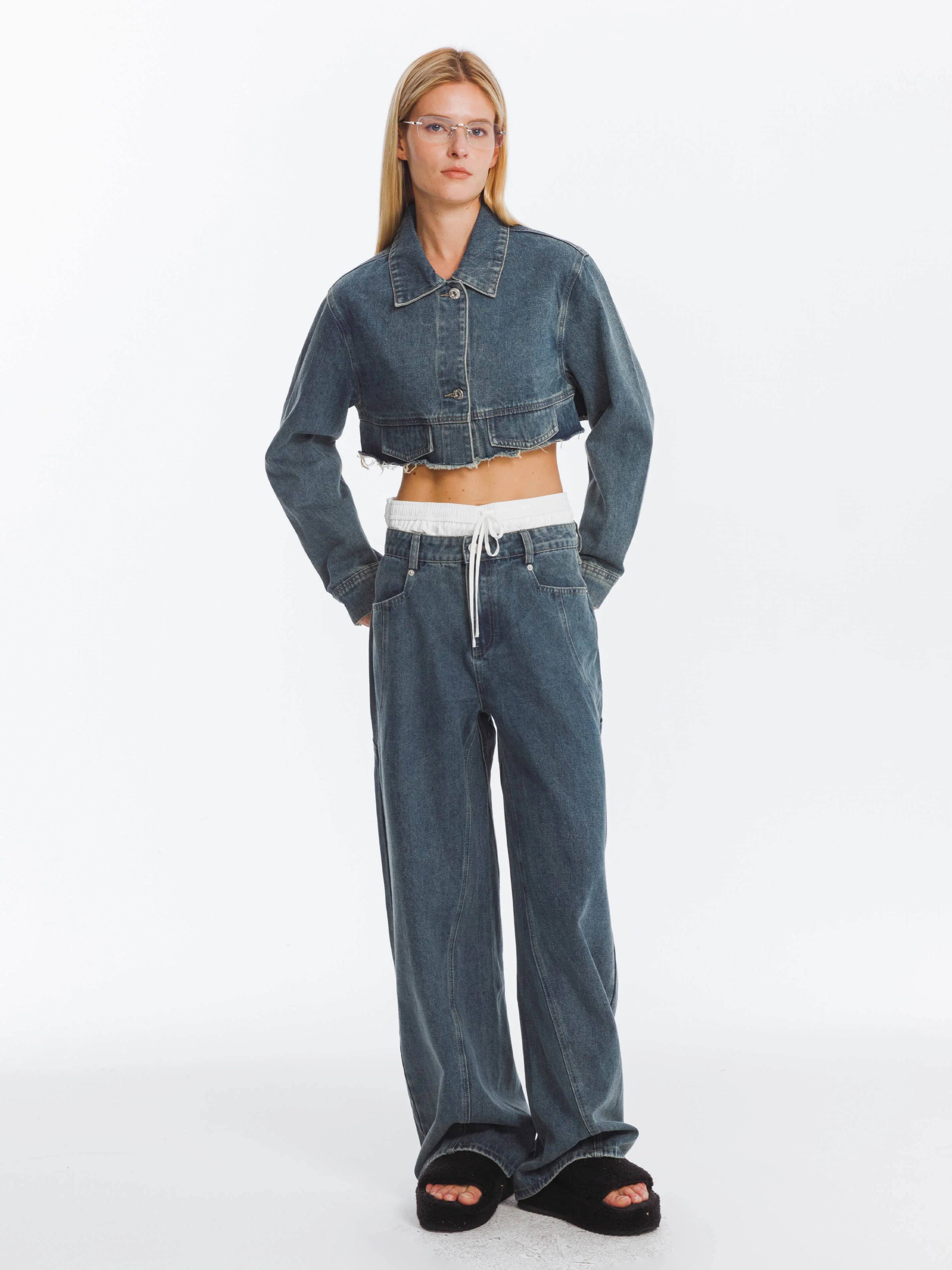 Cutaway Loose Straight Jeans - Image 3