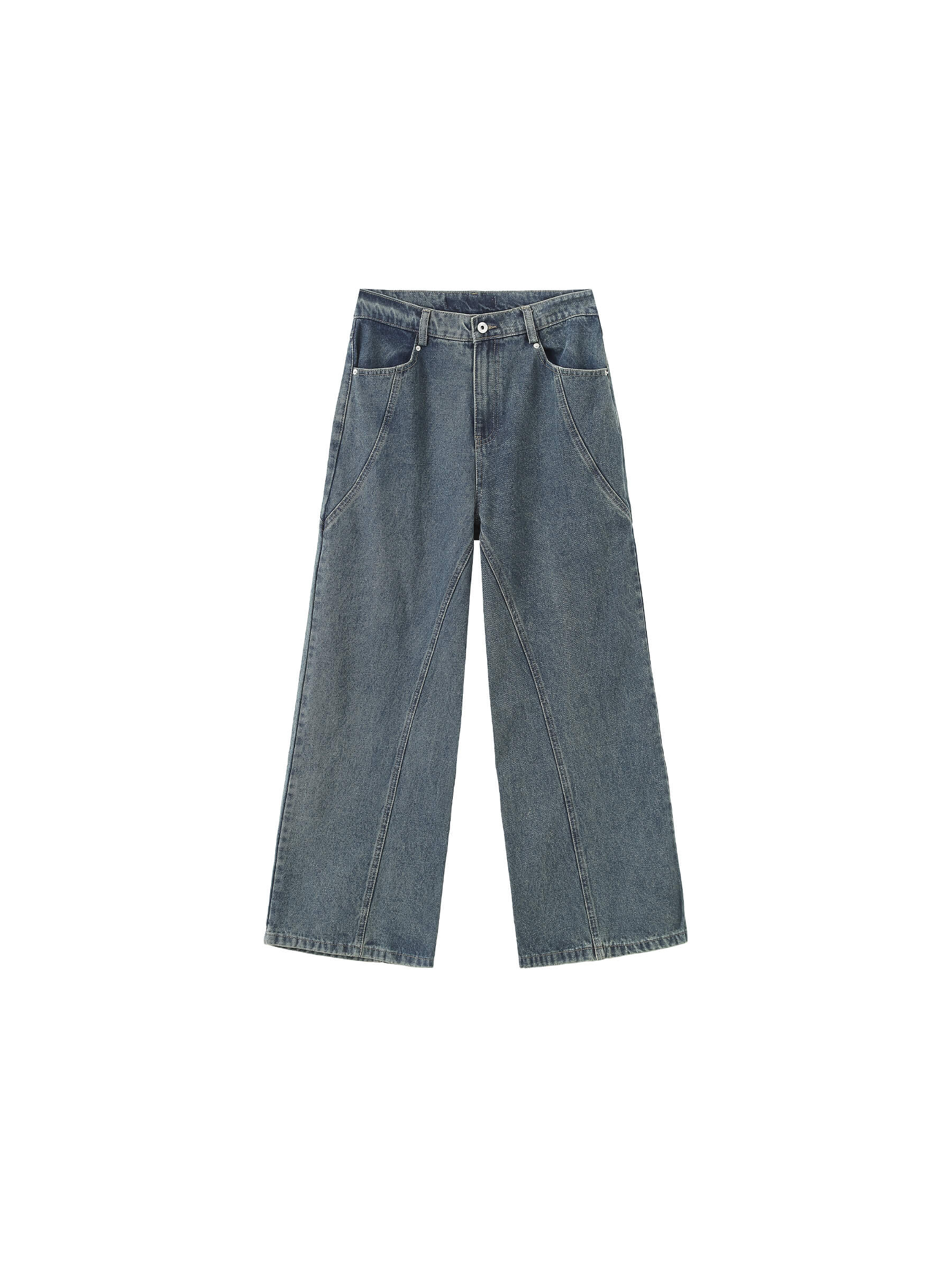 Cutaway Loose Straight Jeans - Image 9