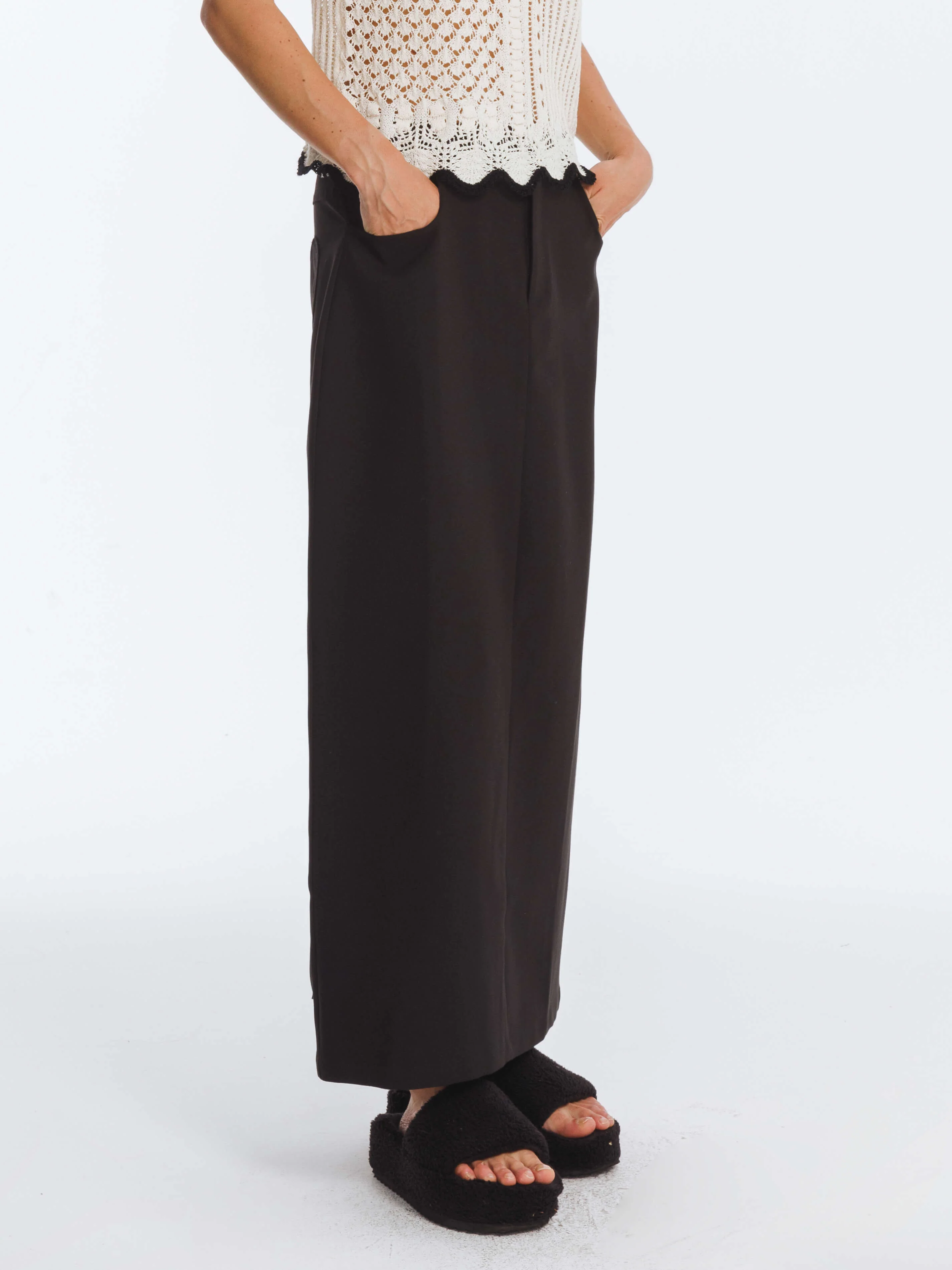 High Waist Long skirt with Back Slit - Image 11