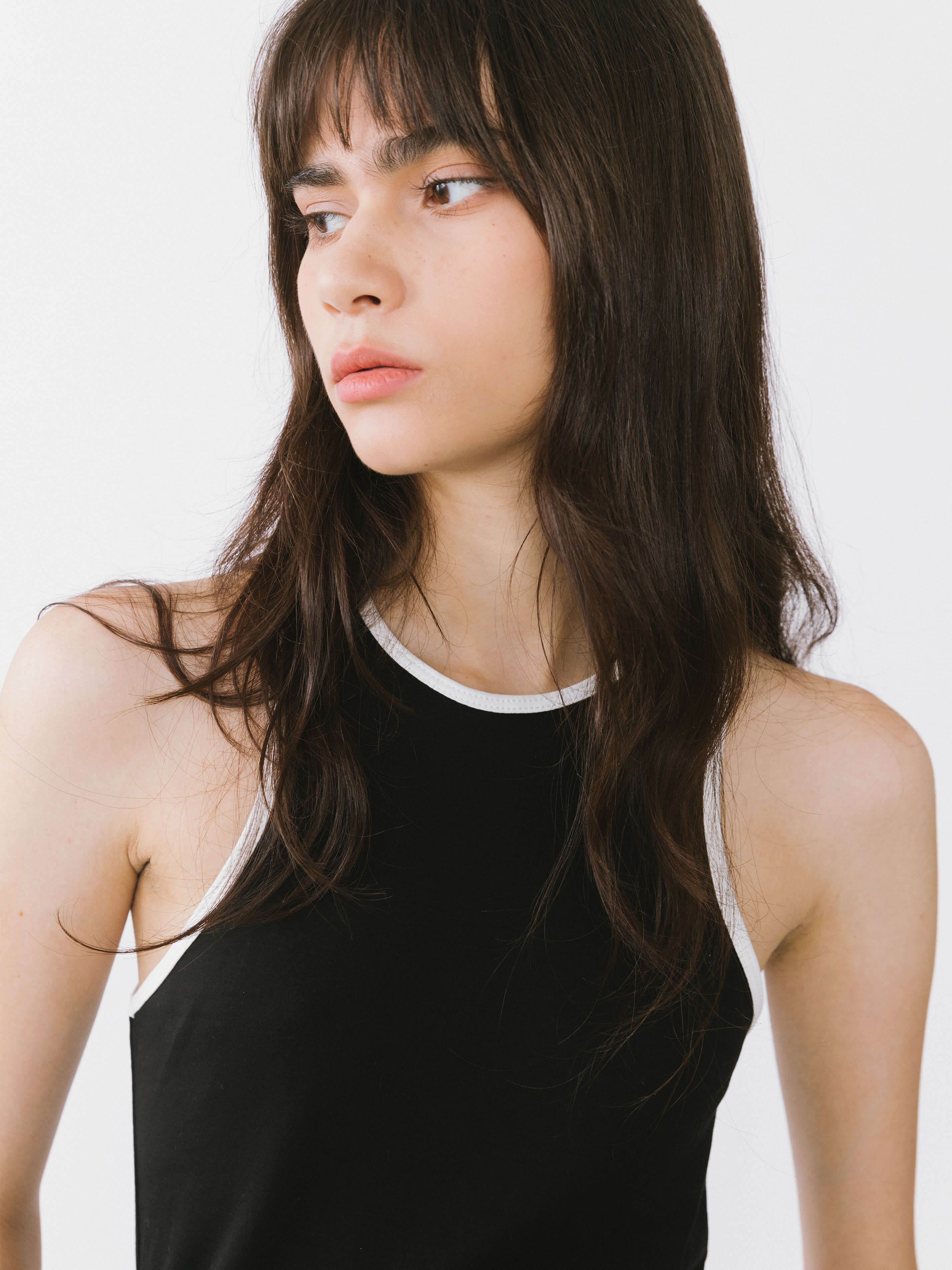 Contrast Cutaway Tank Top - Image 15