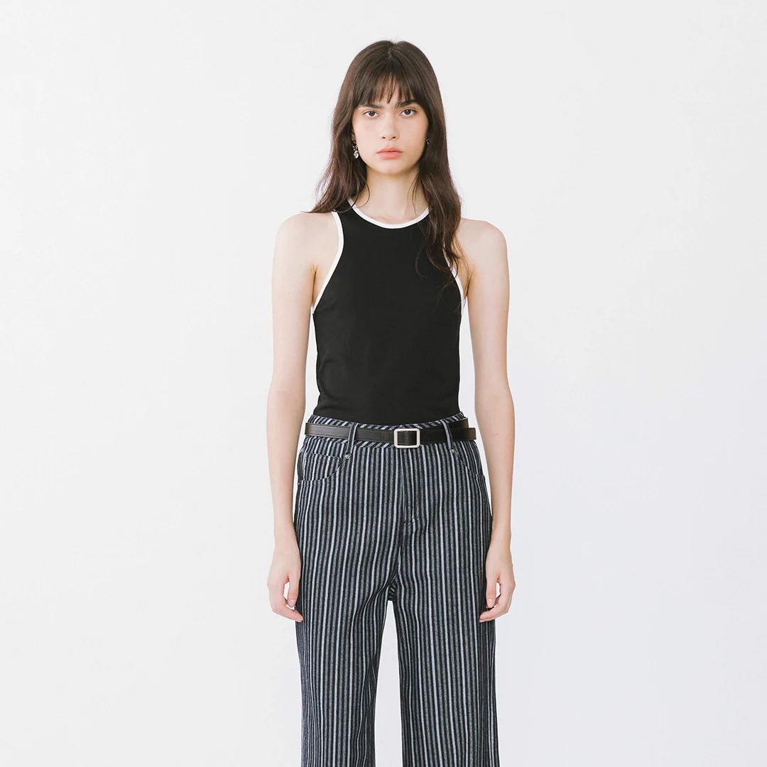 Contrast Cutaway Tank Top - Image 25