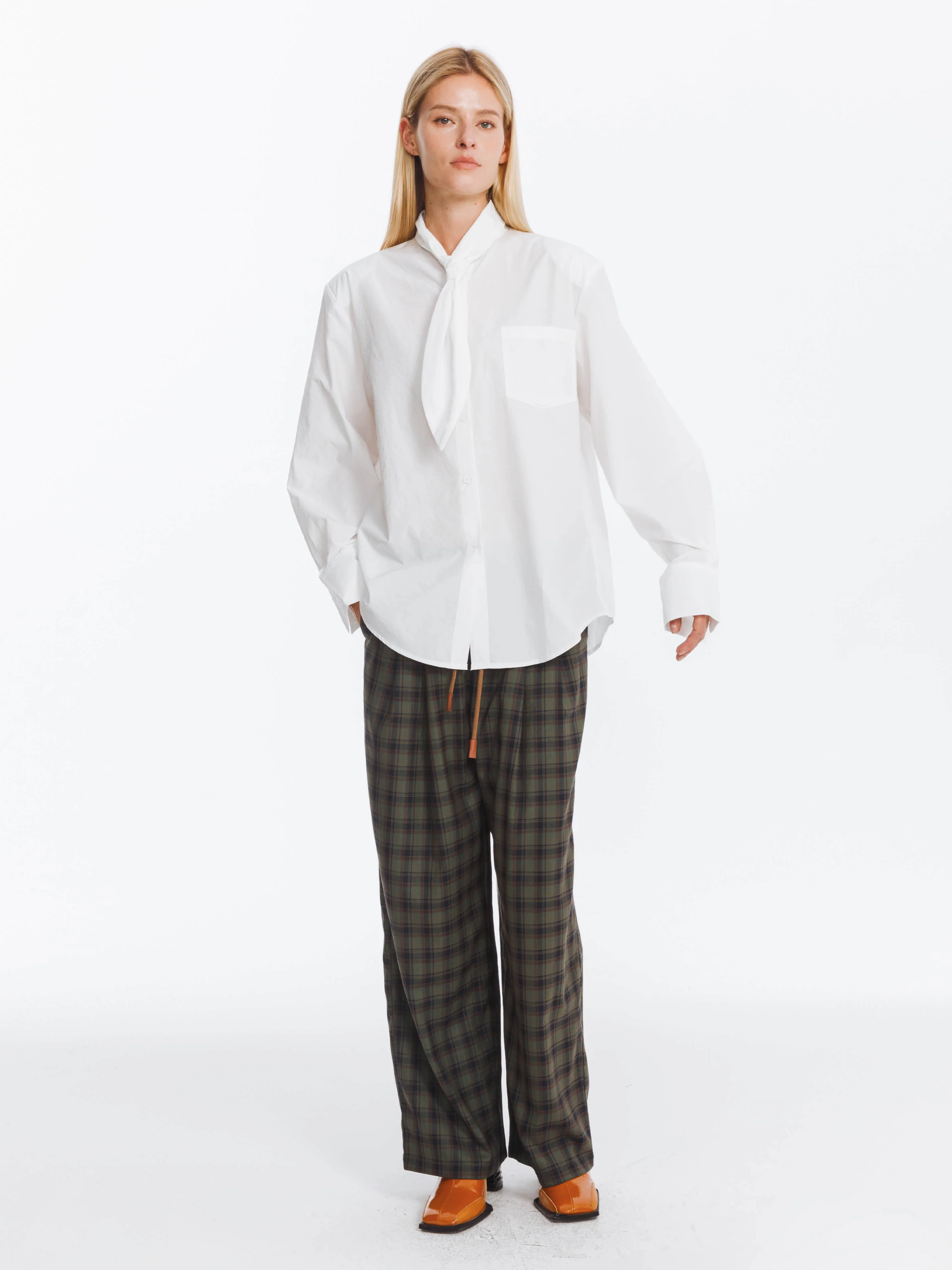 Vintage Tie Loose Striped Shirt - Image 11