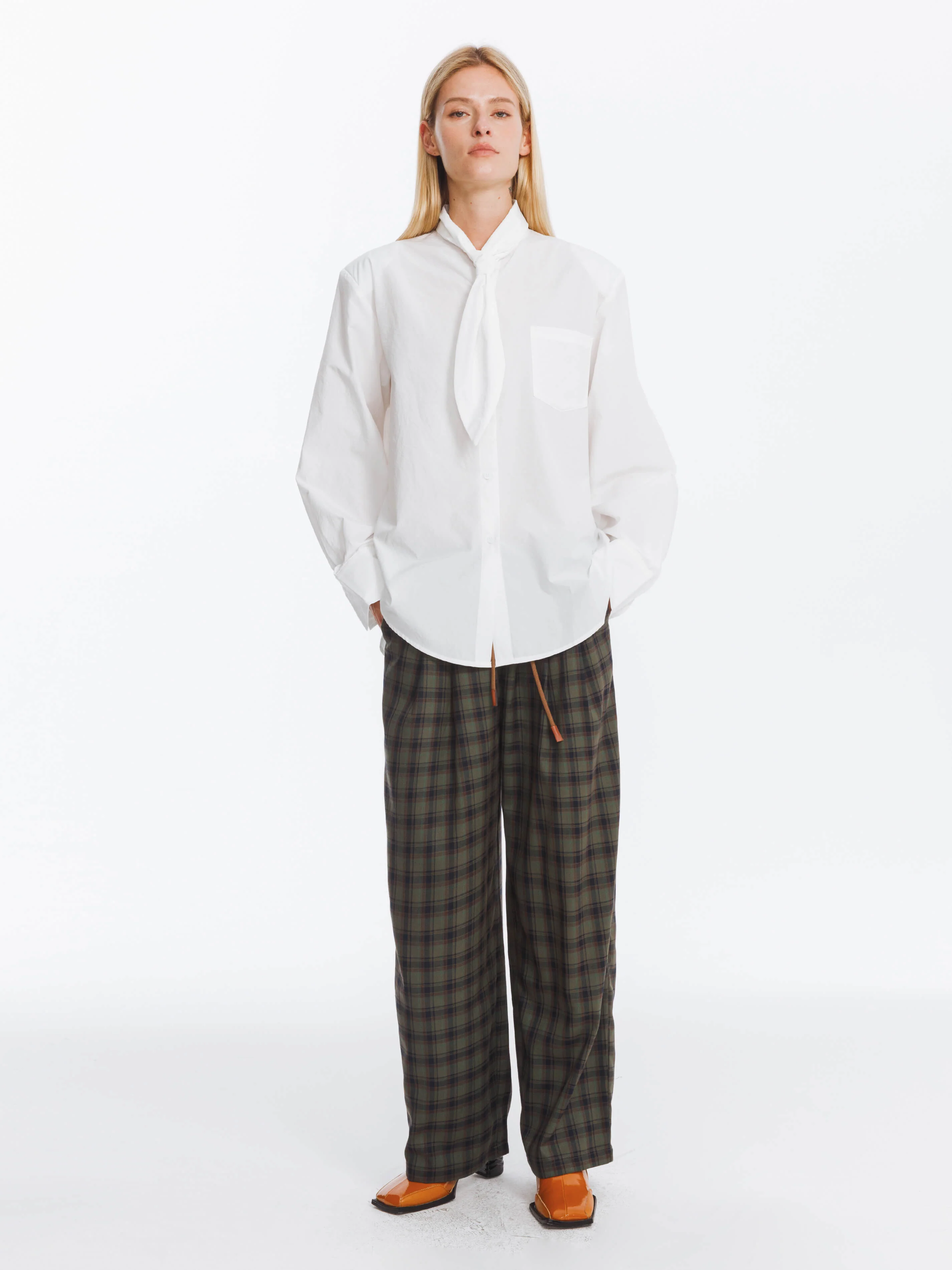 Vintage Tie Loose Striped Shirt - Image 12