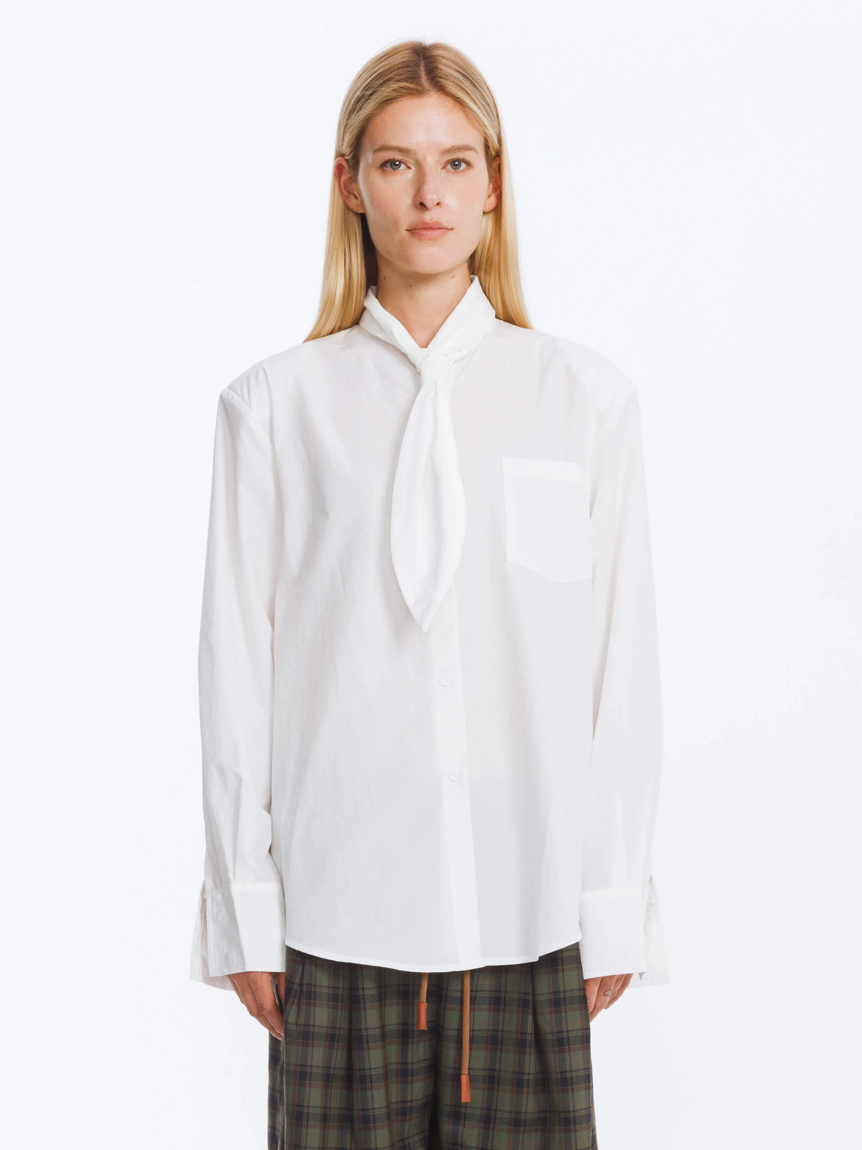Vintage Tie Loose Striped Shirt - Image 13