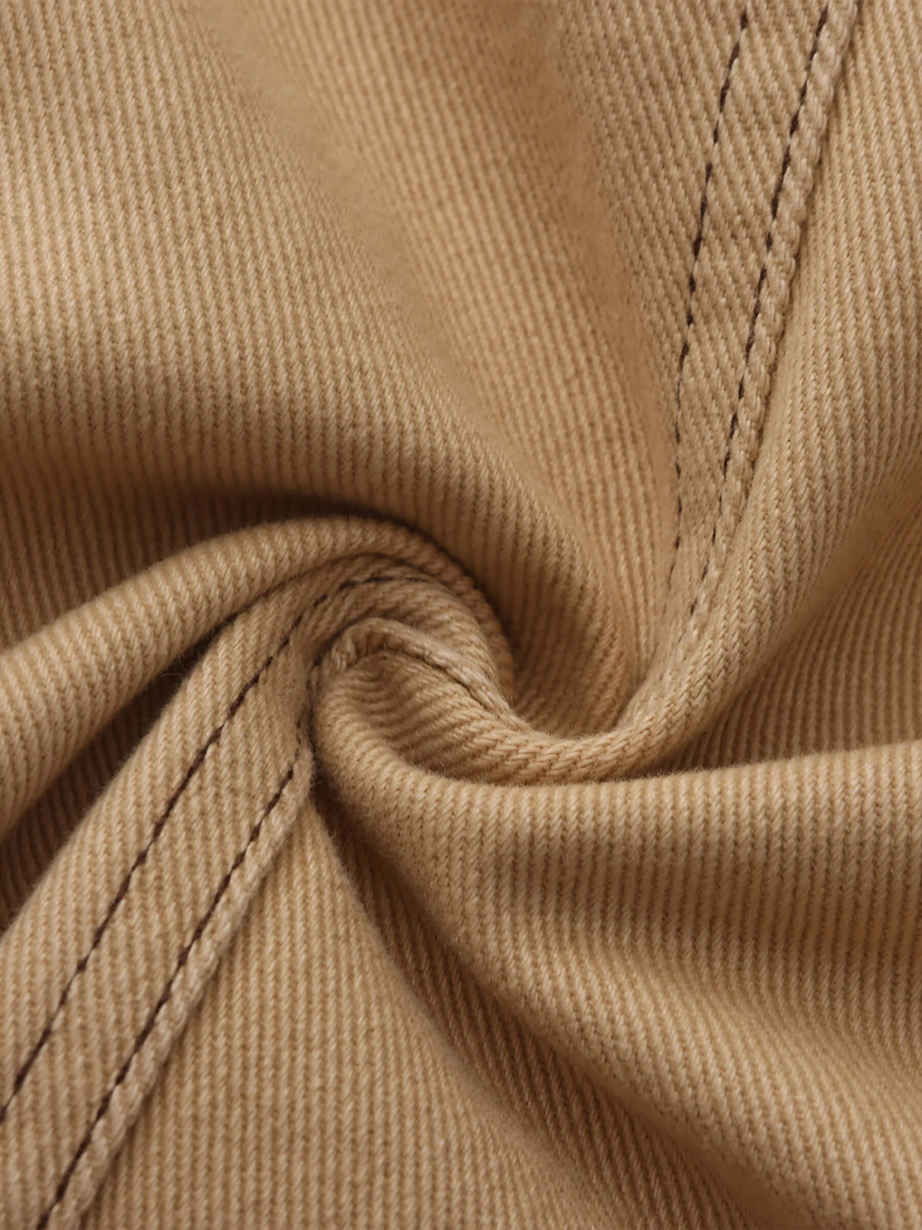 Cotton Loose Lapel Jacket with Asymmetric Pockets - Image 11