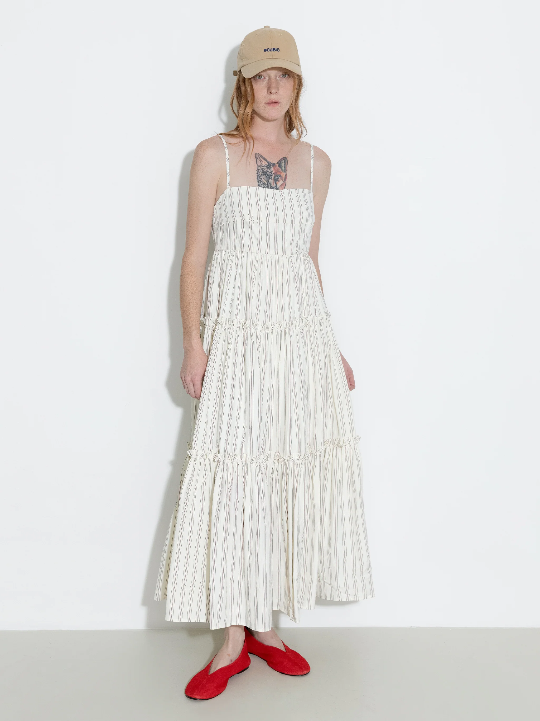Strap Striped Cake Dress - Image 7